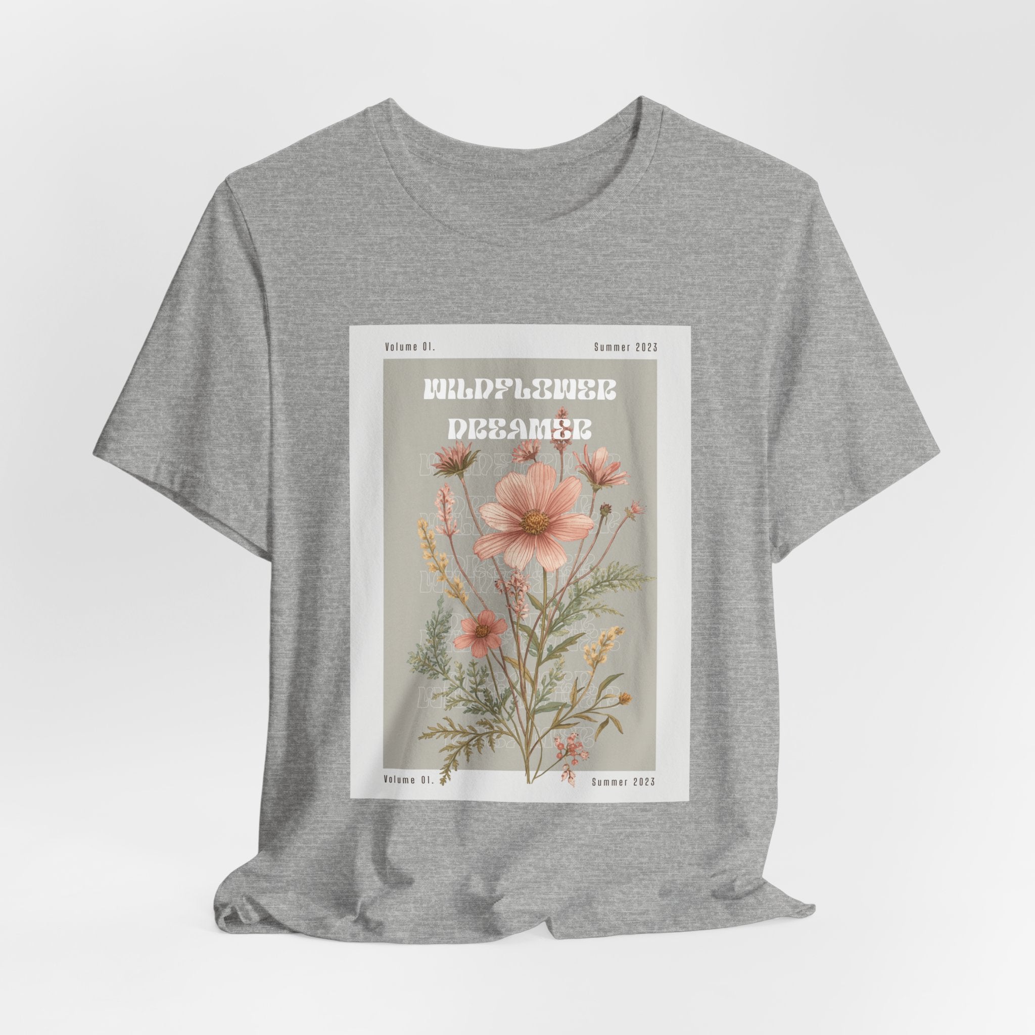 Floral Botanical Tee — 'Wildflower Desires' Vintage Garden Graphic Shirt