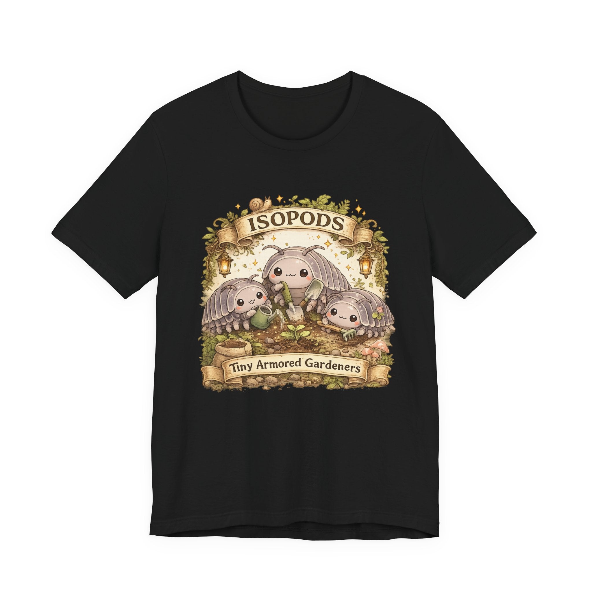 Isopods Tee — "Tiny Armored Gardeners" Cute Isopod T-Shirt