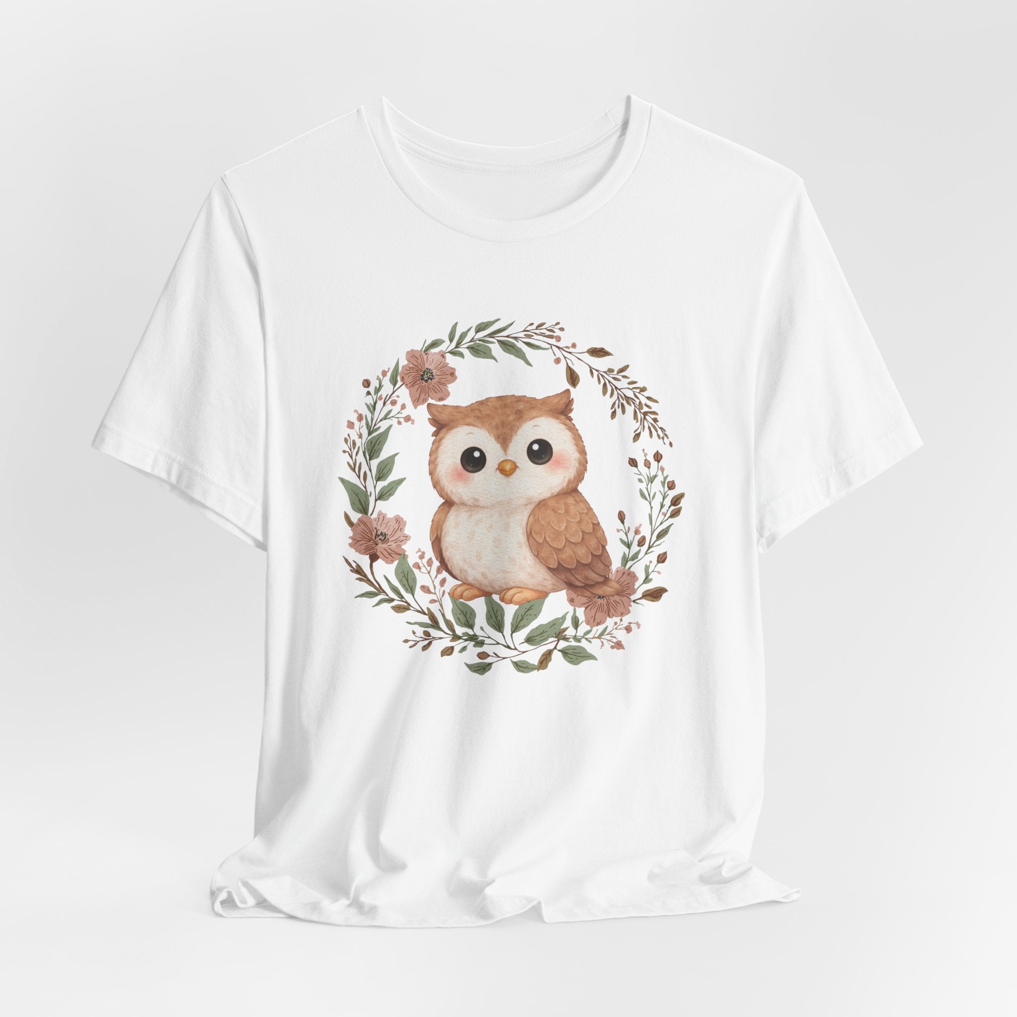 Floral Wreath Baby Owl Tee