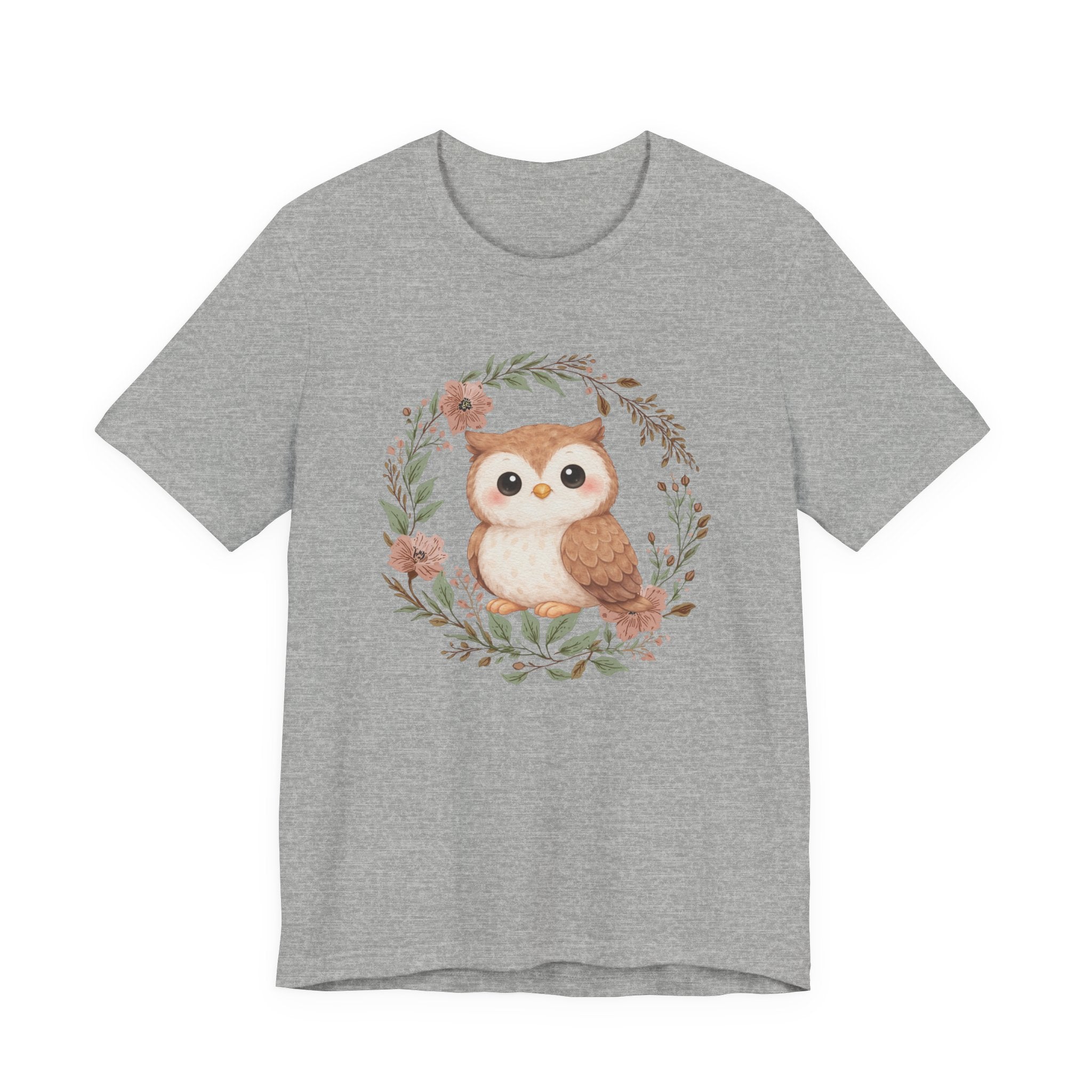 Floral Wreath Baby Owl Tee