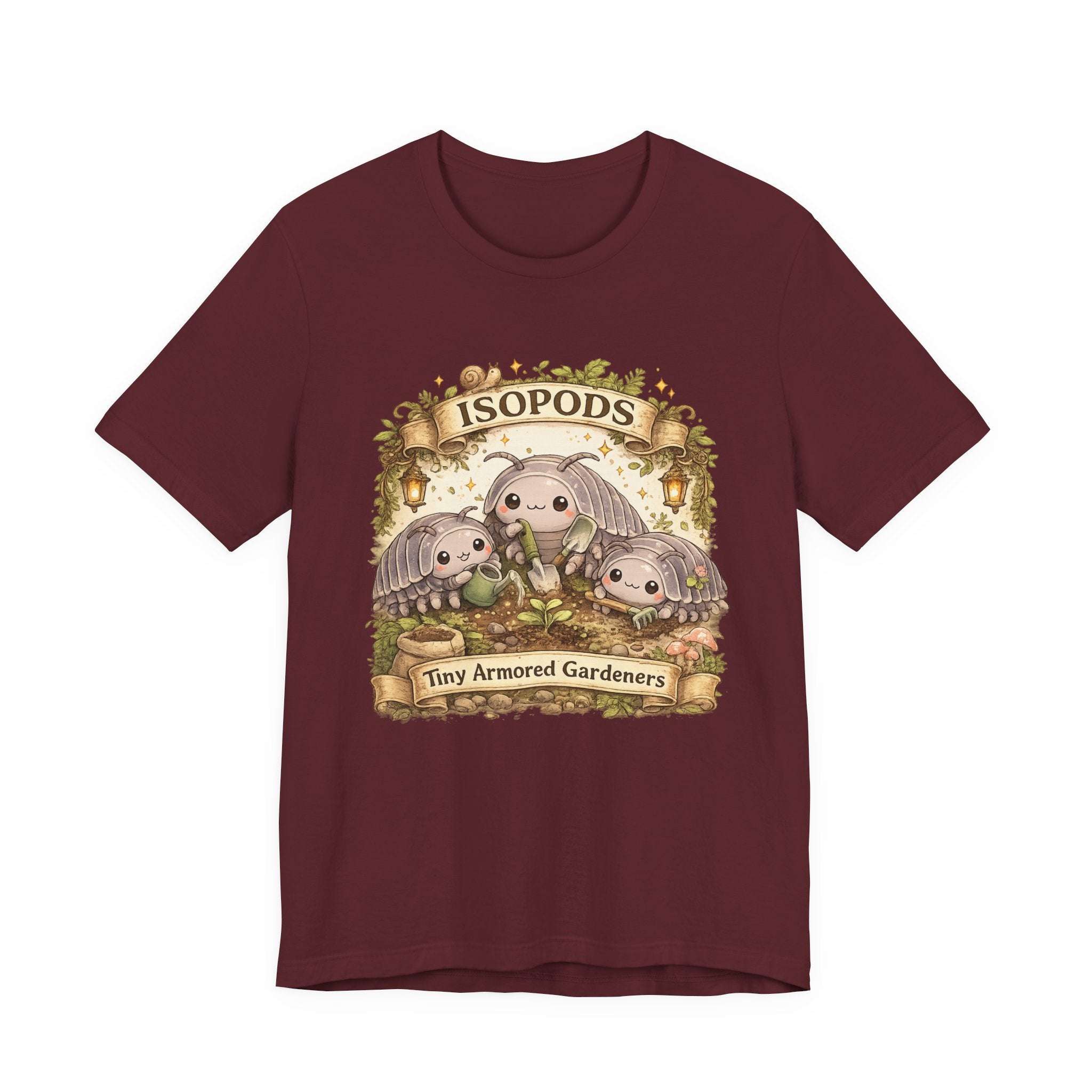 Isopods Tee — "Tiny Armored Gardeners" Cute Isopod T-Shirt