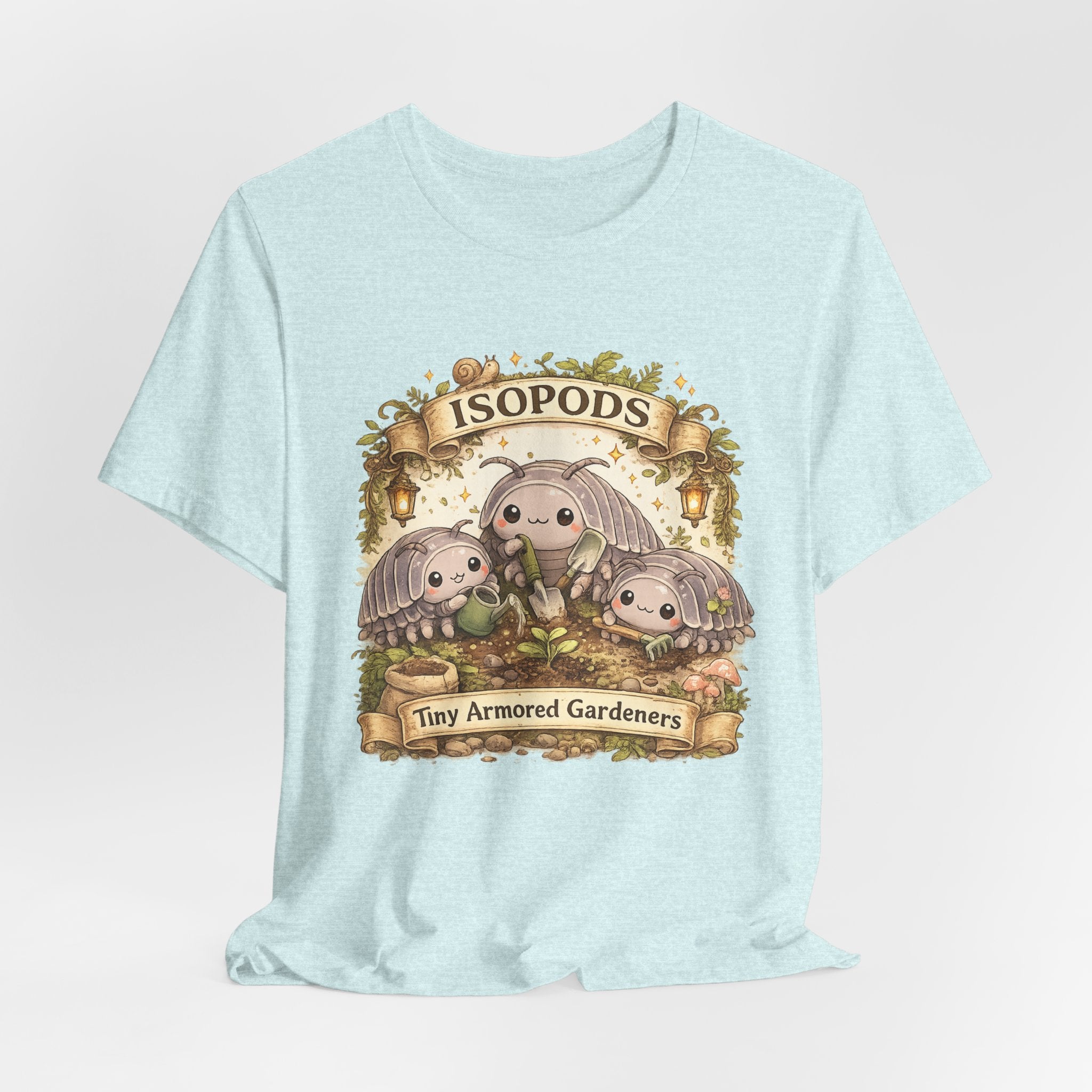 Isopods Tee — "Tiny Armored Gardeners" Cute Isopod T-Shirt