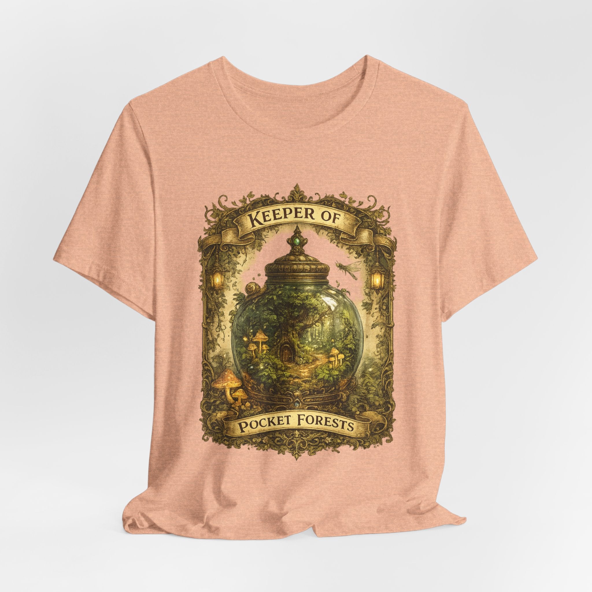 Keeper of Pocket Forests T-Shirt — Fantasy Terrarium Nature Tee