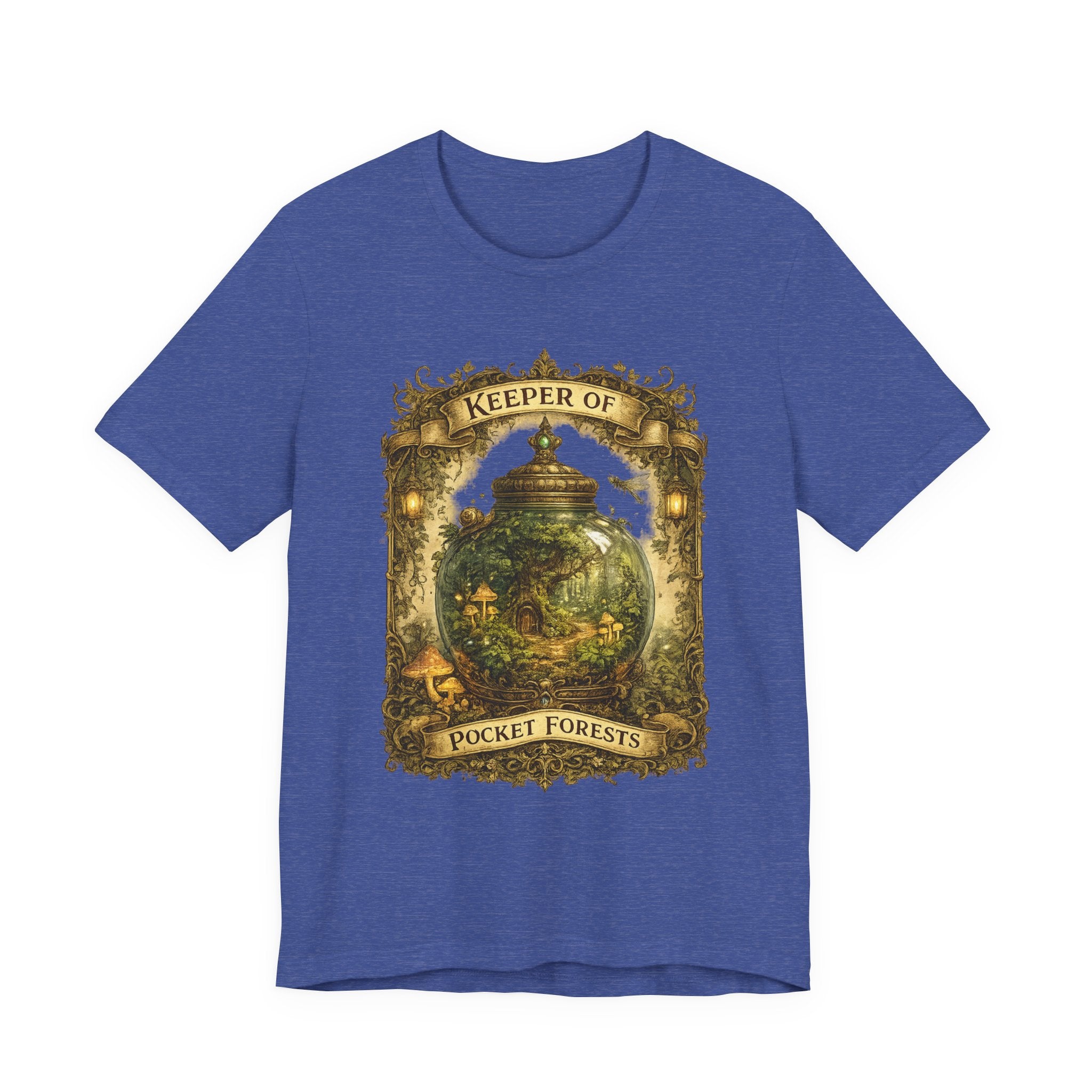 Keeper of Pocket Forests T-Shirt — Fantasy Terrarium Nature Tee