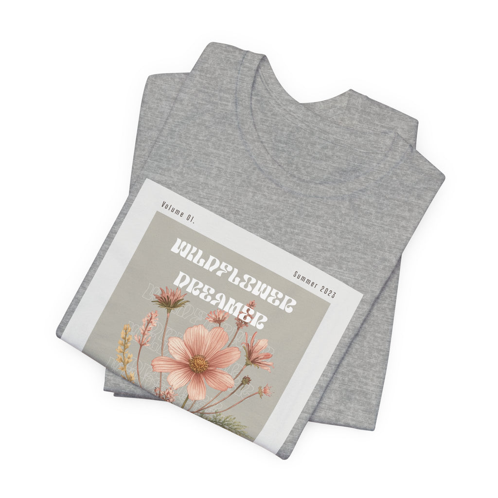 Floral Botanical Tee — 'Wildflower Desires' Vintage Garden Graphic Shirt
