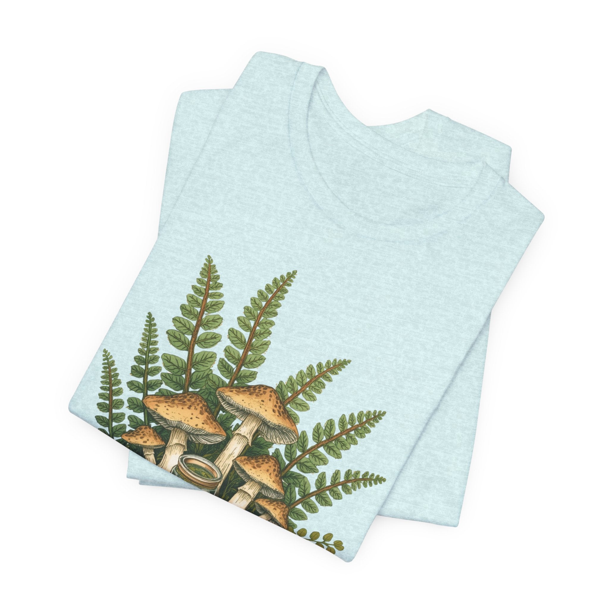 Mushroom Forest Tee — Ferns & Fairy Fungi Graphic T-Shirt