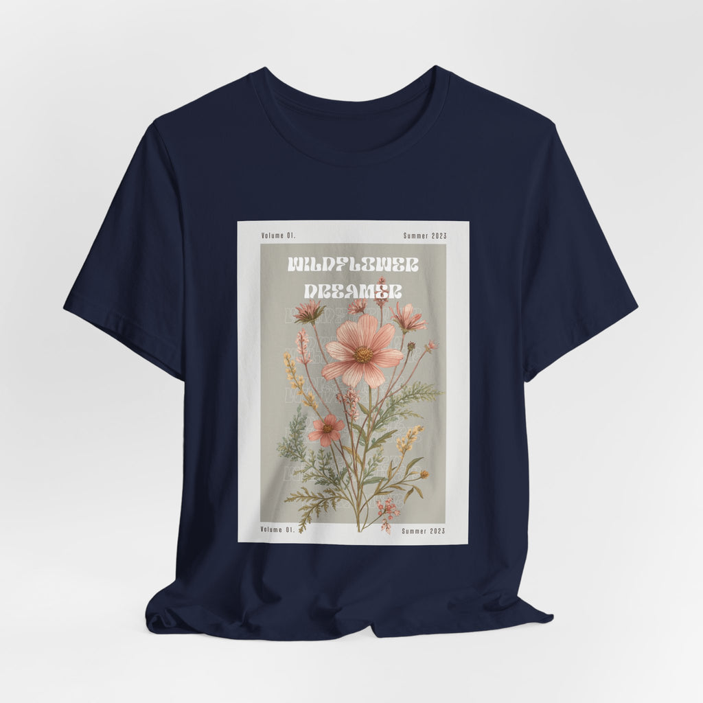 Floral Botanical Tee — 'Wildflower Desires' Vintage Garden Graphic Shirt