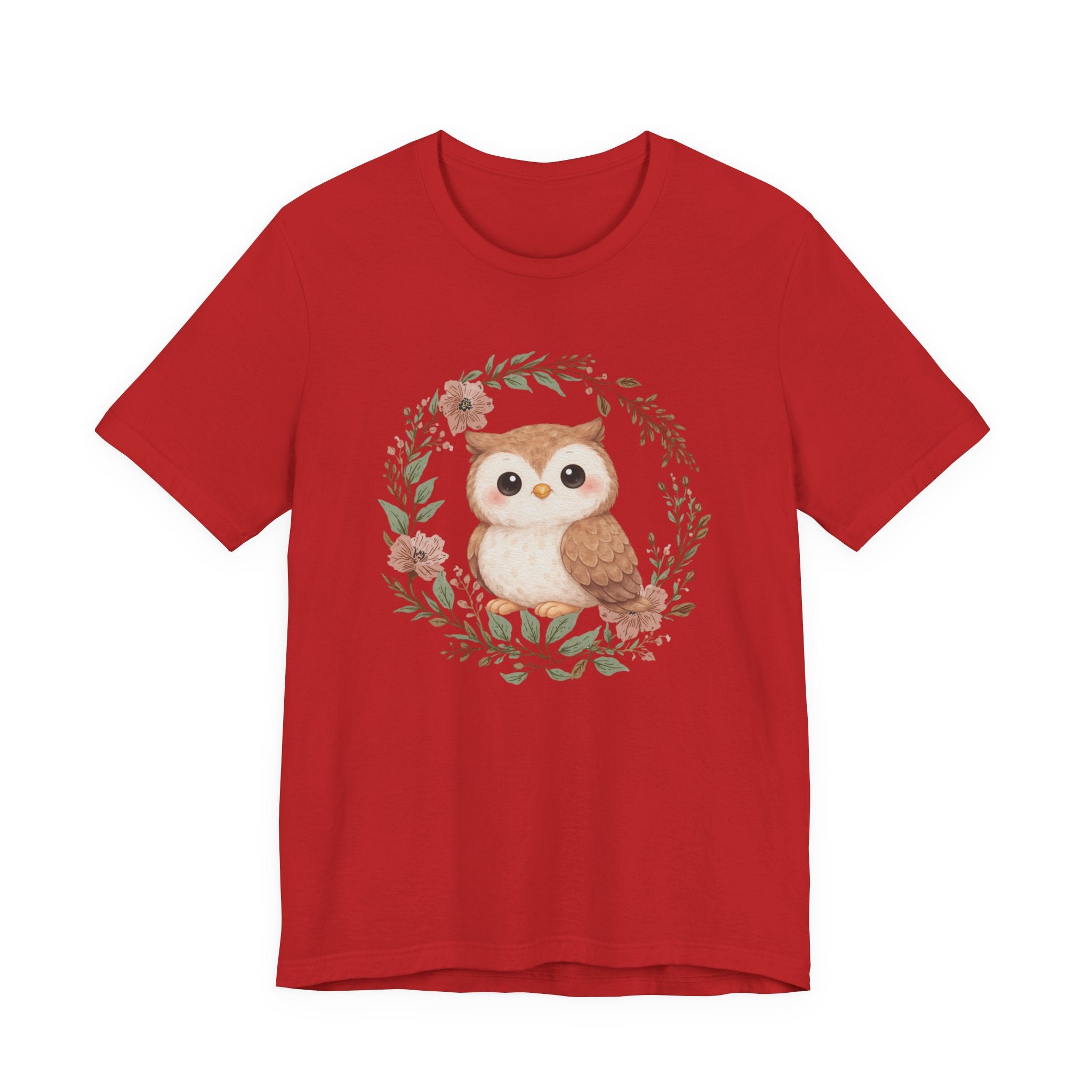 Floral Wreath Baby Owl Tee