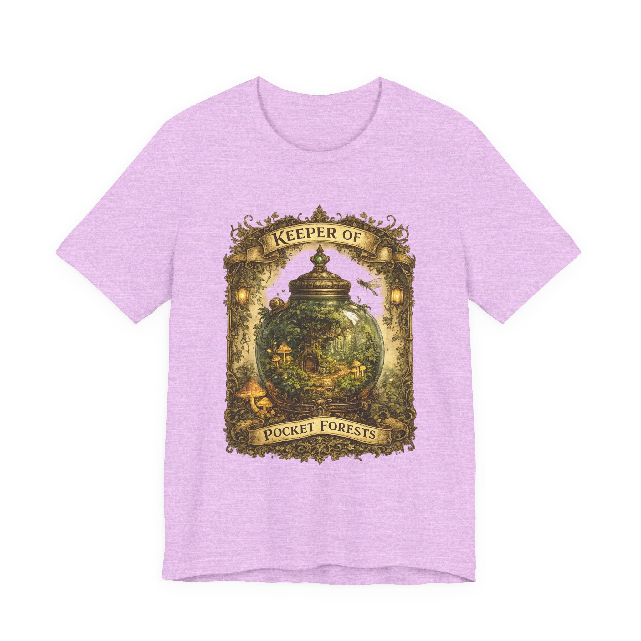 Keeper of Pocket Forests T-Shirt — Fantasy Terrarium Nature Tee