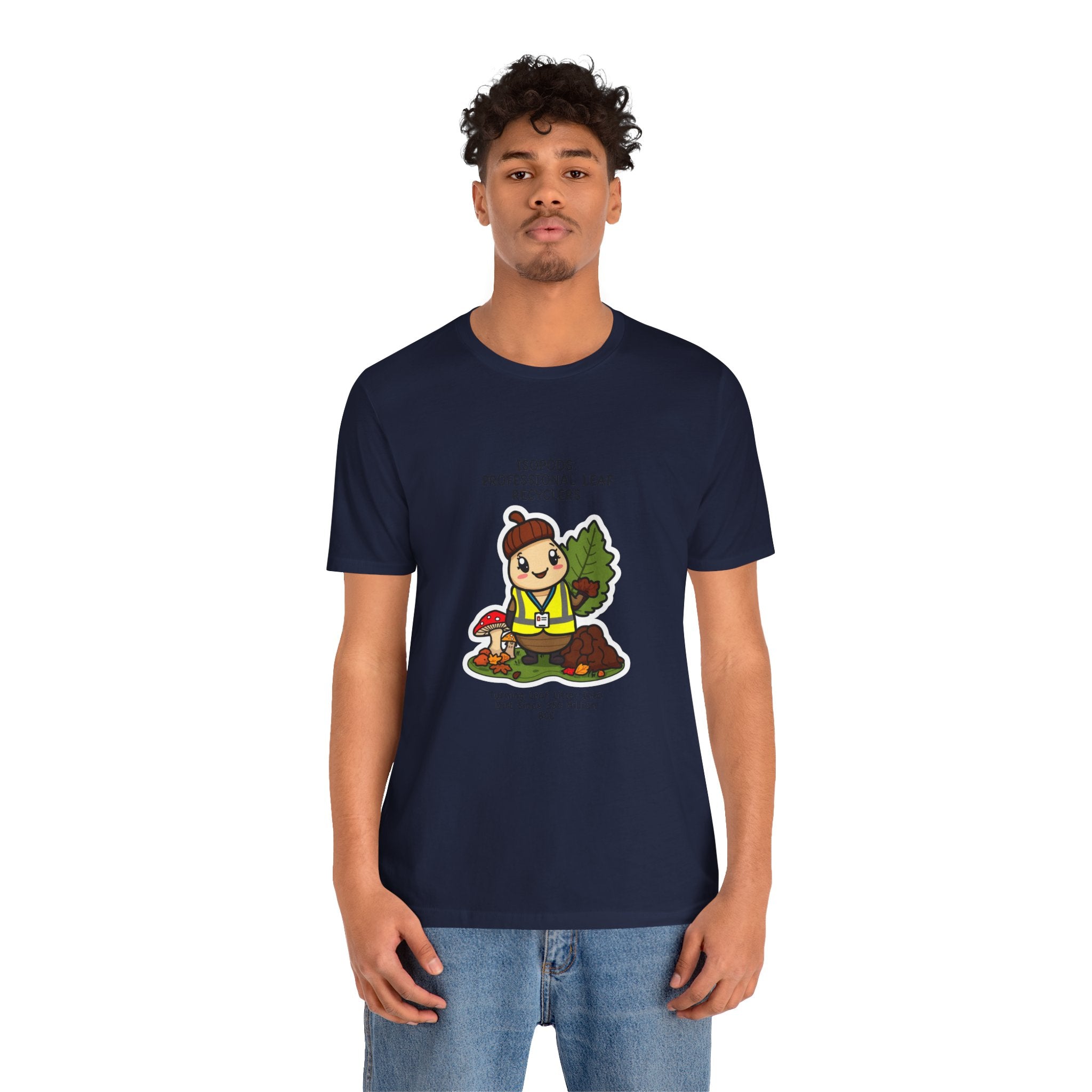 Leaf Recycler Cute Graphic Tee — “Professional Leaf Recyclers” Isopod Worker Shirt
