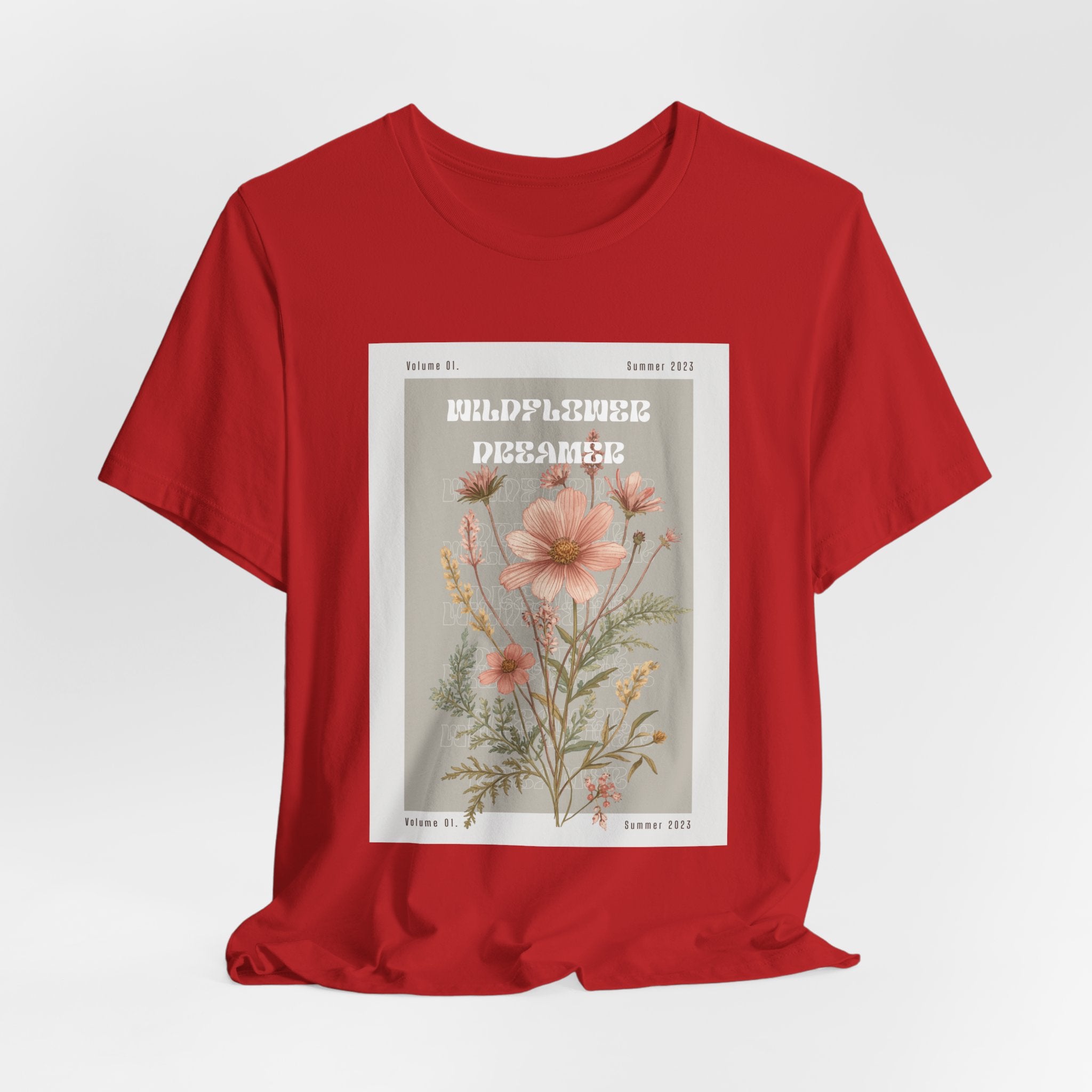 Floral Botanical Tee — 'Wildflower Desires' Vintage Garden Graphic Shirt