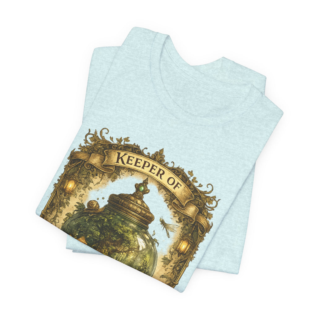 Keeper of Pocket Forests T-Shirt — Fantasy Terrarium Nature Tee
