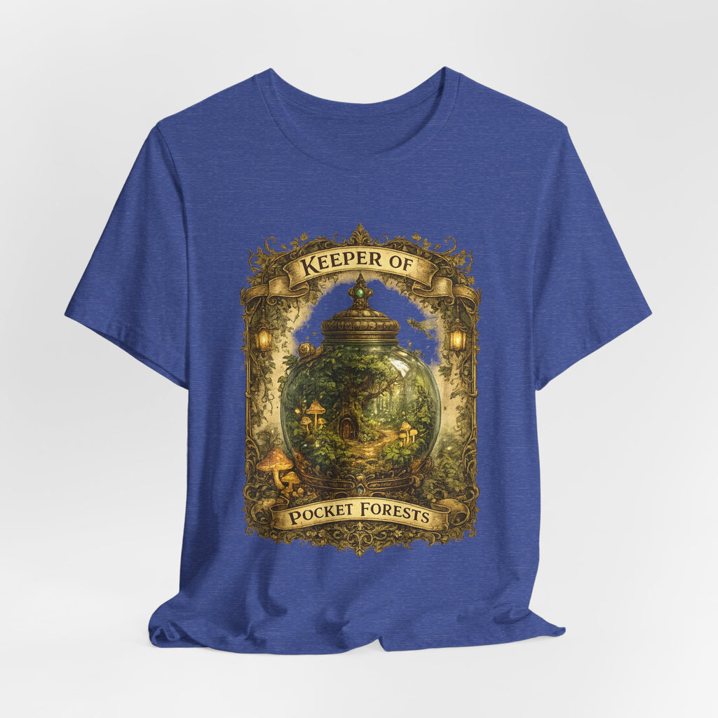 Keeper of Pocket Forests T-Shirt — Fantasy Terrarium Nature Tee
