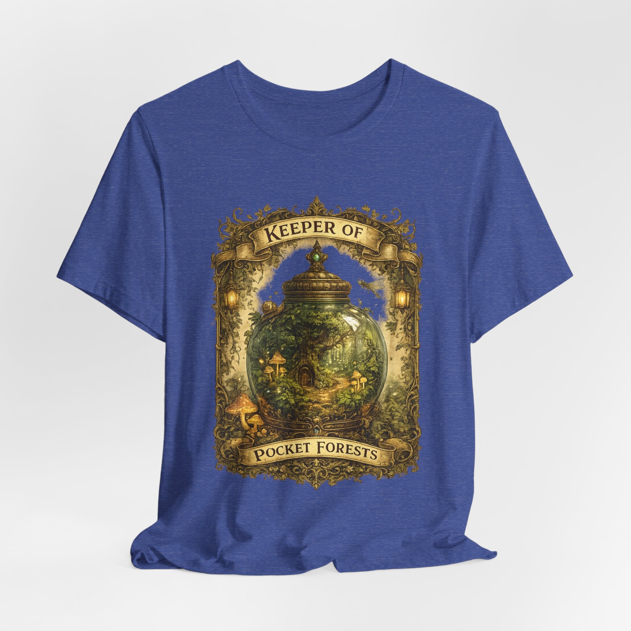 Keeper of Pocket Forests T-Shirt — Fantasy Terrarium Nature Tee