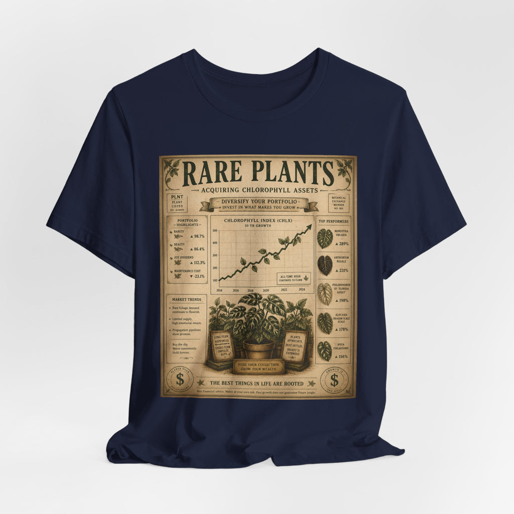 Rare Plants Vintage Graphic Tee — Botanical Chart T-Shirt