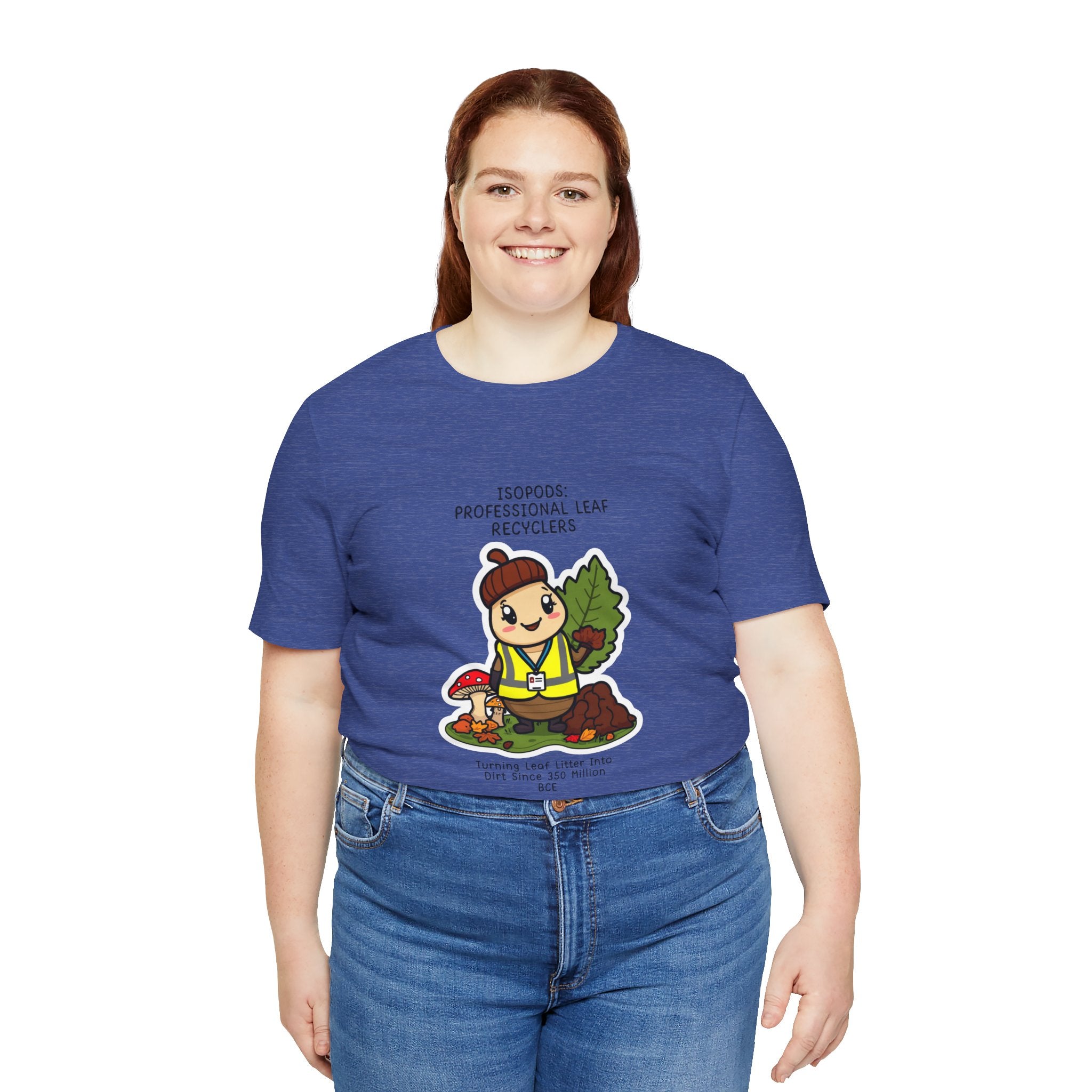 Leaf Recycler Cute Graphic Tee — “Professional Leaf Recyclers” Isopod Worker Shirt