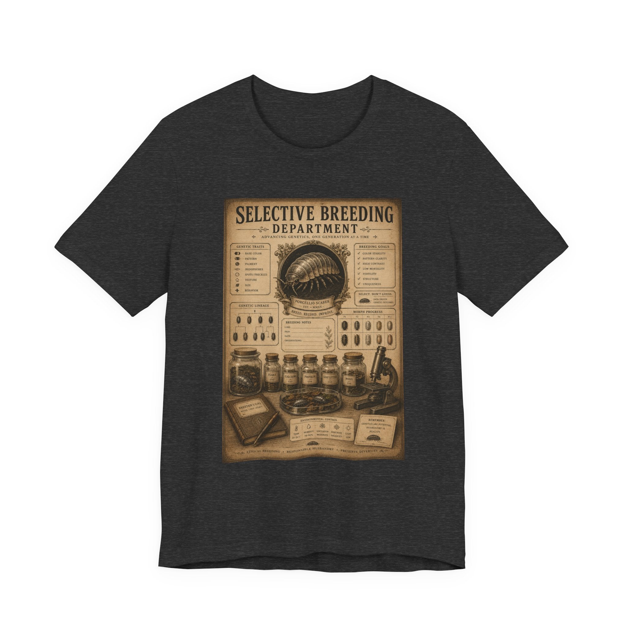 Selective Breeding Department T-Shirt — Vintage Science Illustration Tee