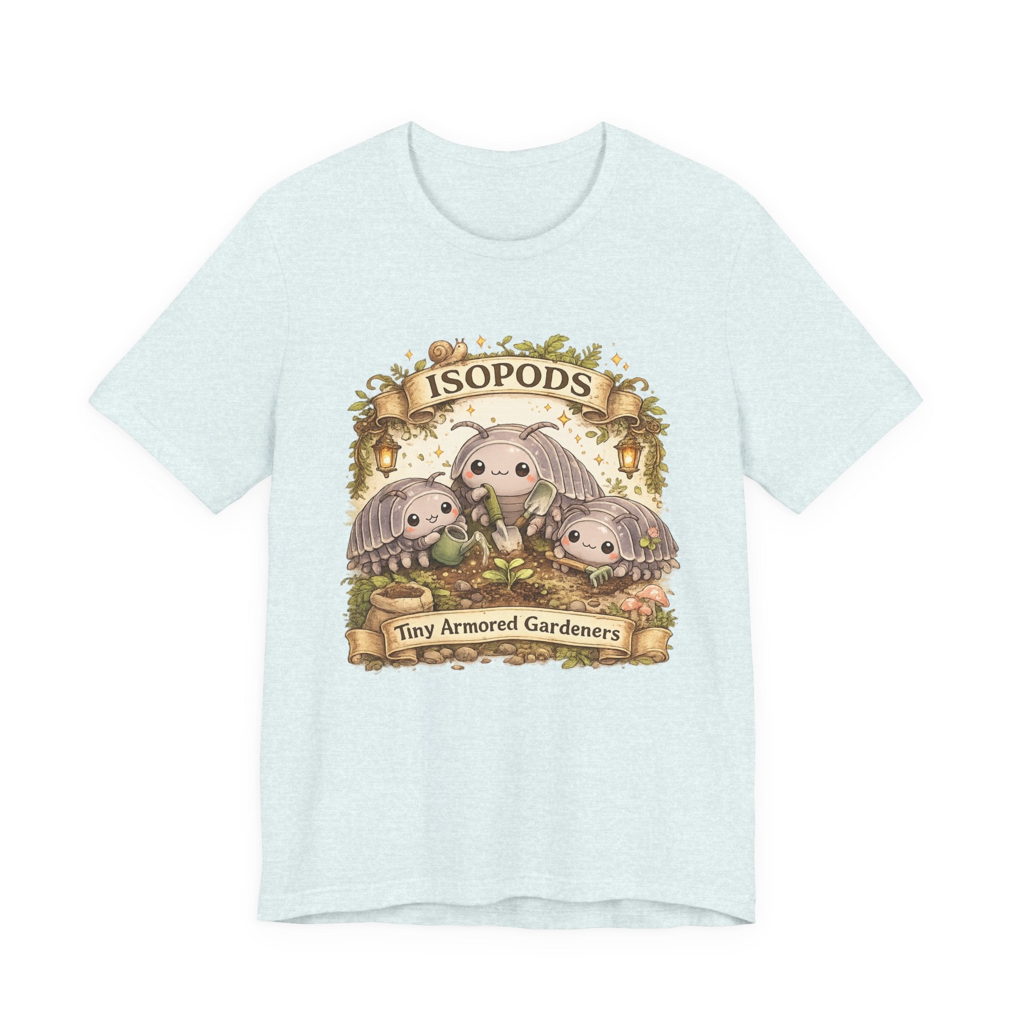 Isopods Tee — "Tiny Armored Gardeners" Cute Isopod T-Shirt