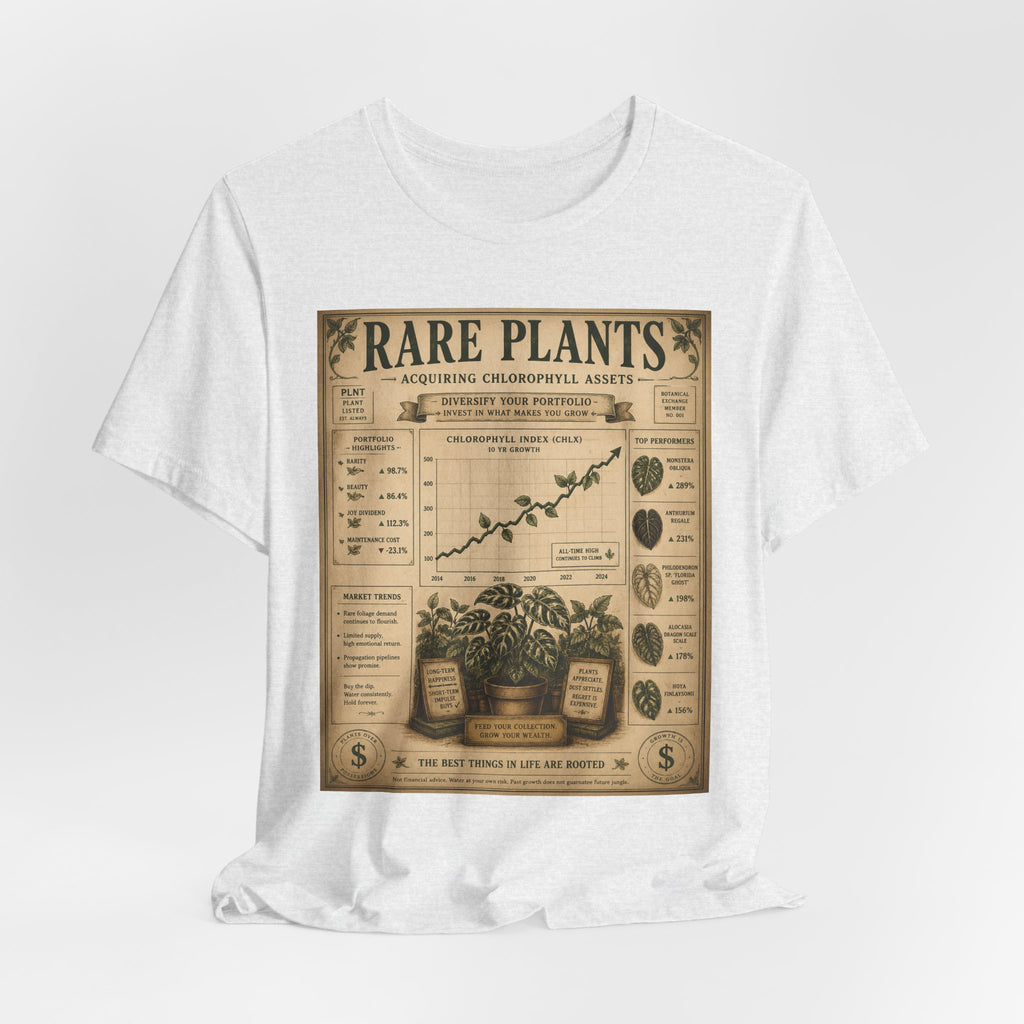 Rare Plants Vintage Graphic Tee — Botanical Chart T-Shirt