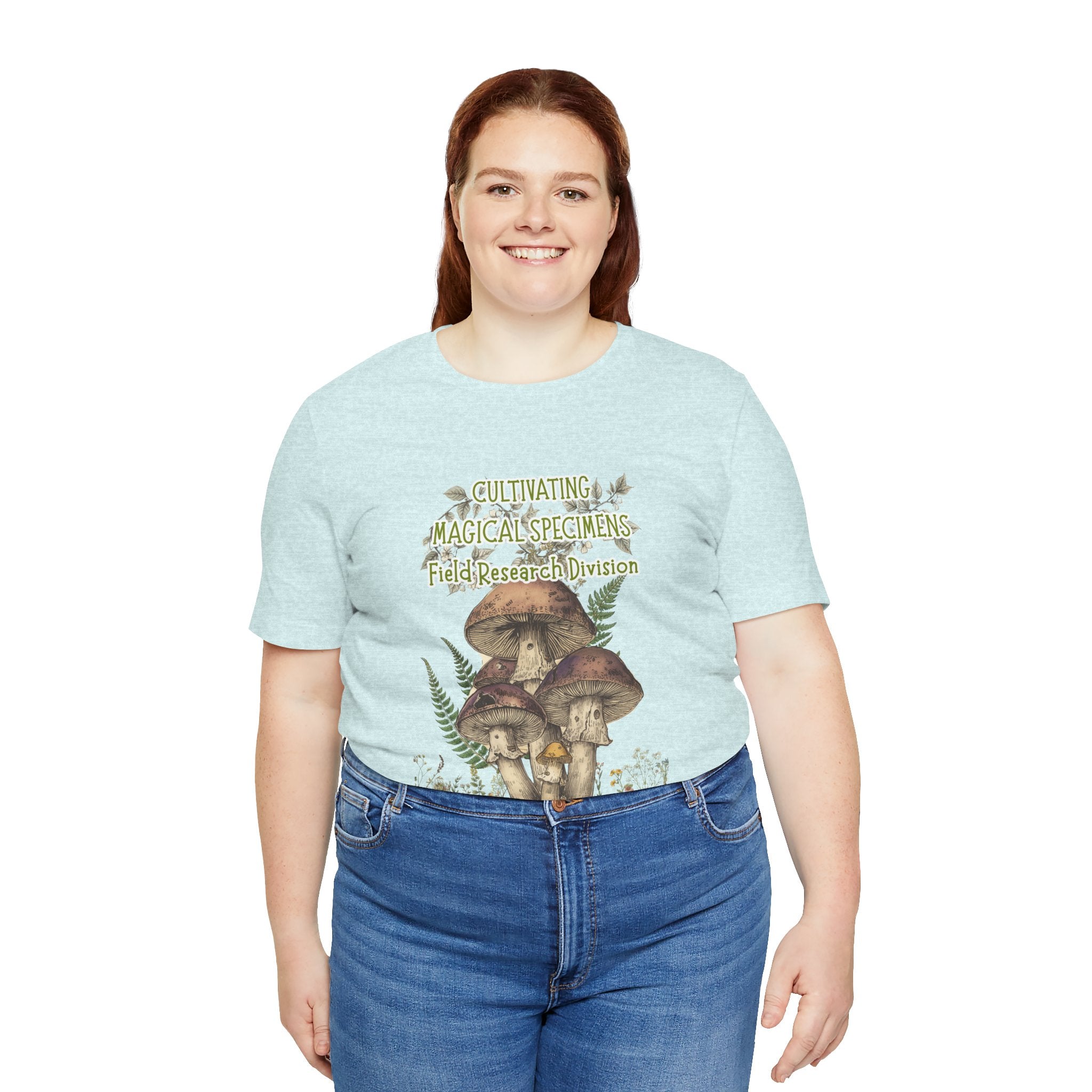 Mushroom Field Research Tee — "Cultivating Magical Specimens" Botanical Graphic Shirt
