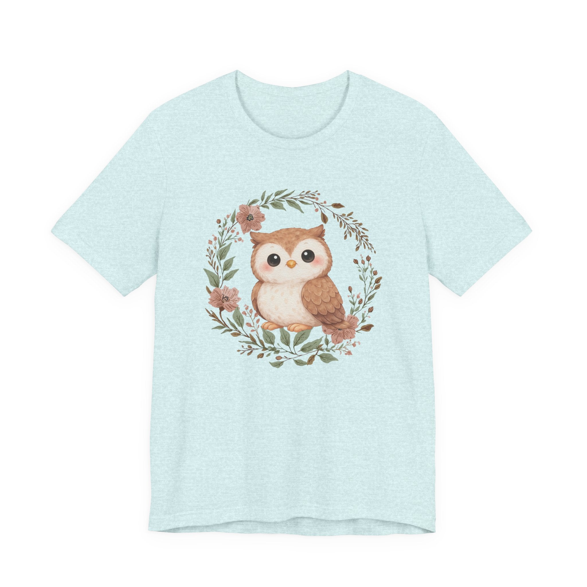 Floral Wreath Baby Owl Tee