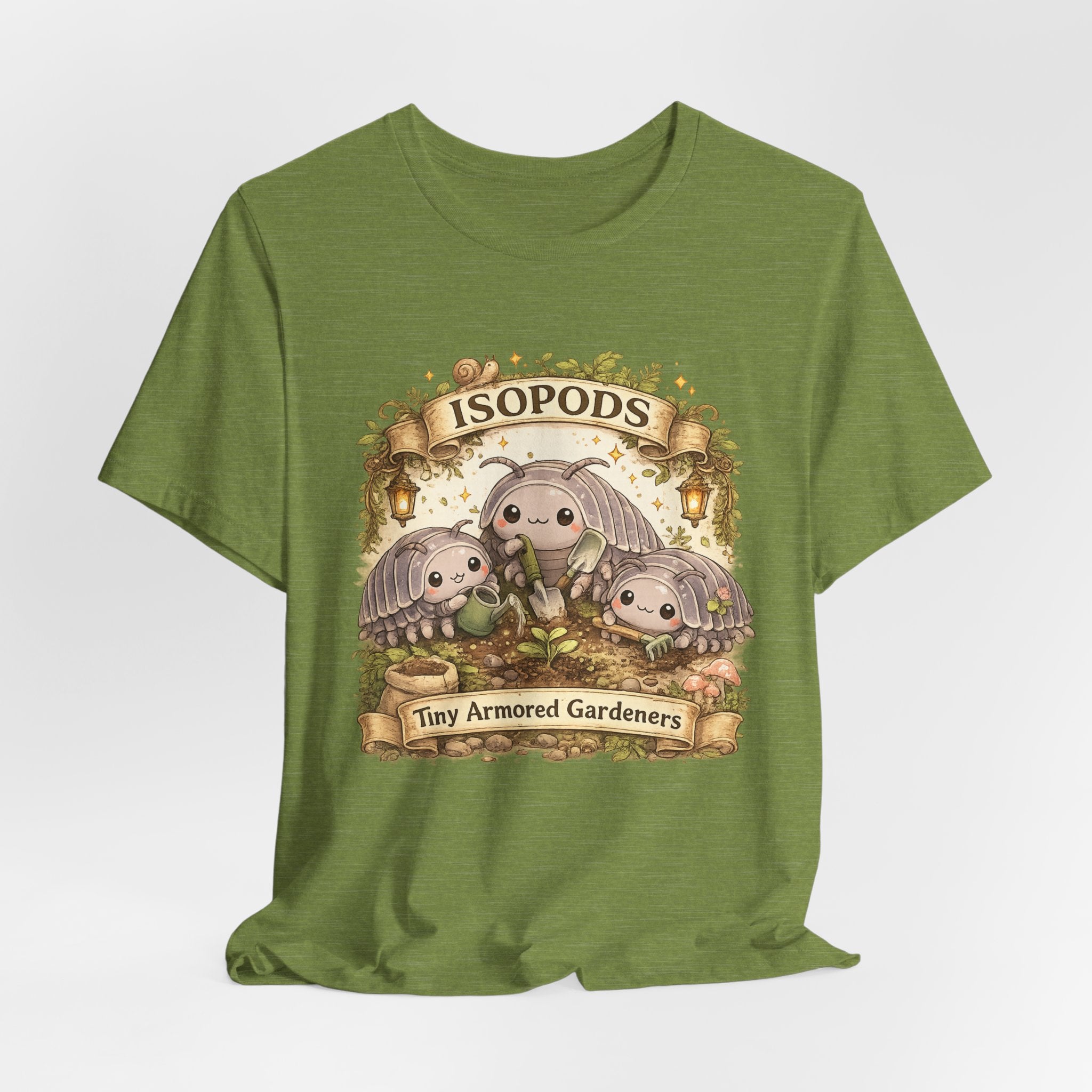 Isopods Tee — "Tiny Armored Gardeners" Cute Isopod T-Shirt