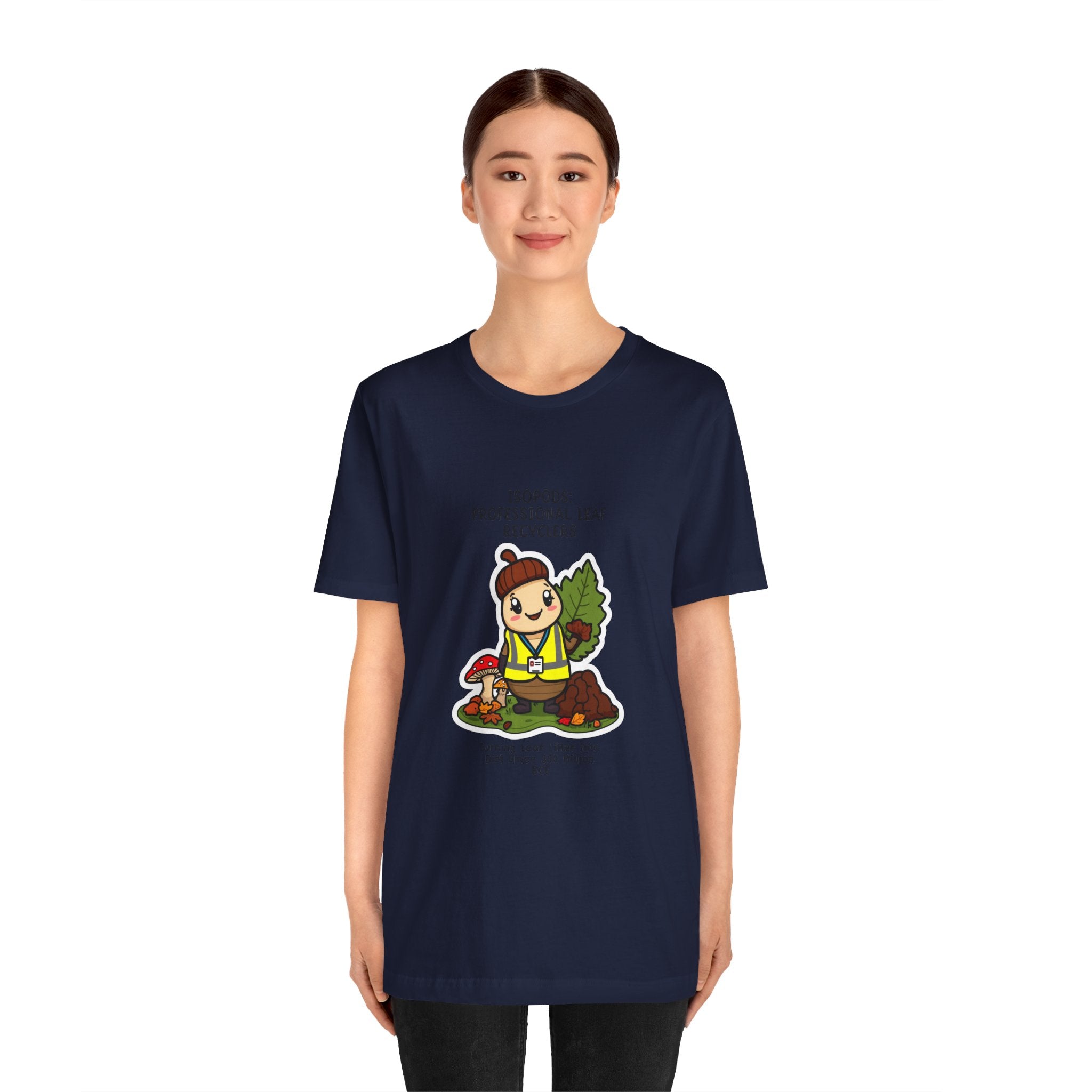 Leaf Recycler Cute Graphic Tee — “Professional Leaf Recyclers” Isopod Worker Shirt