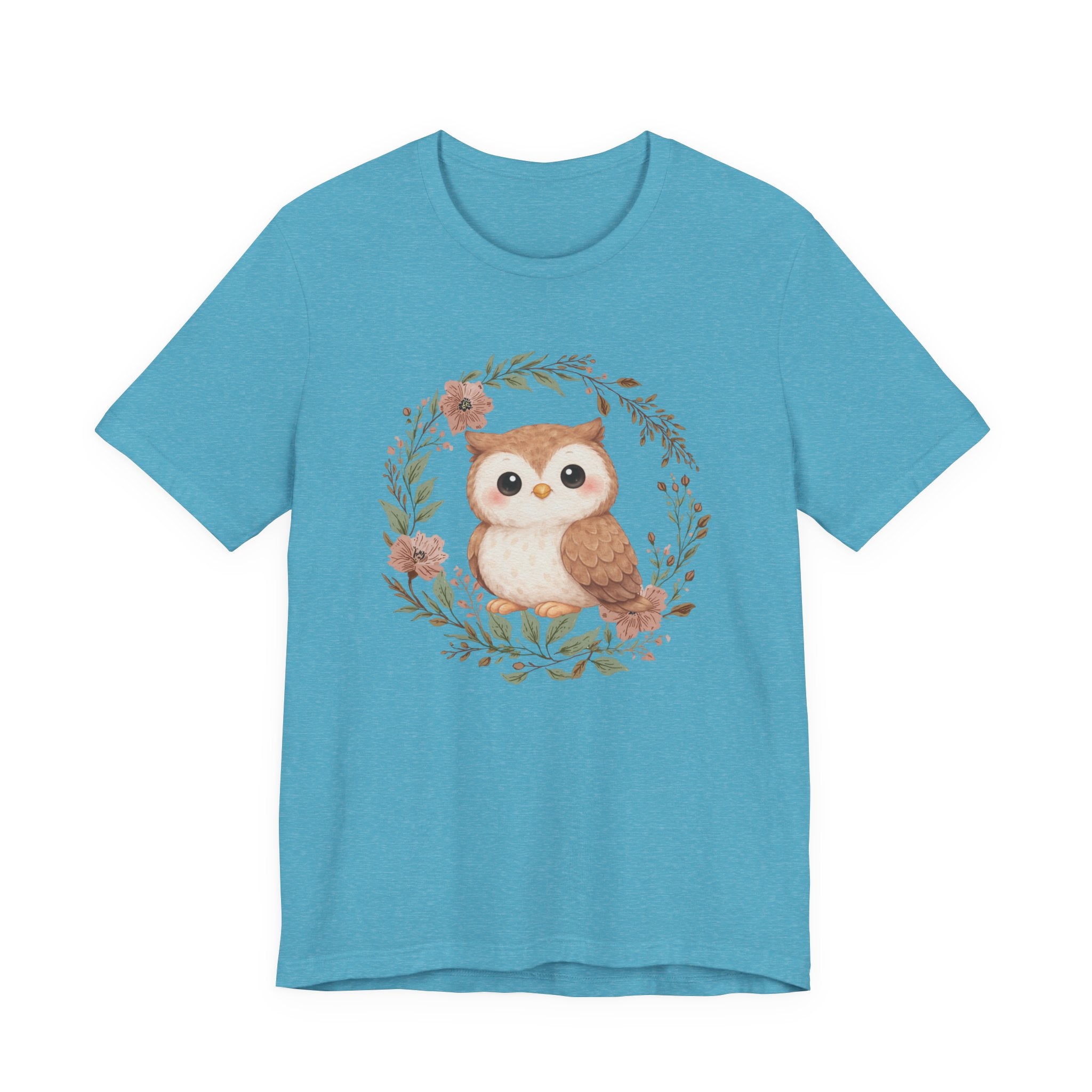 Floral Wreath Baby Owl Tee
