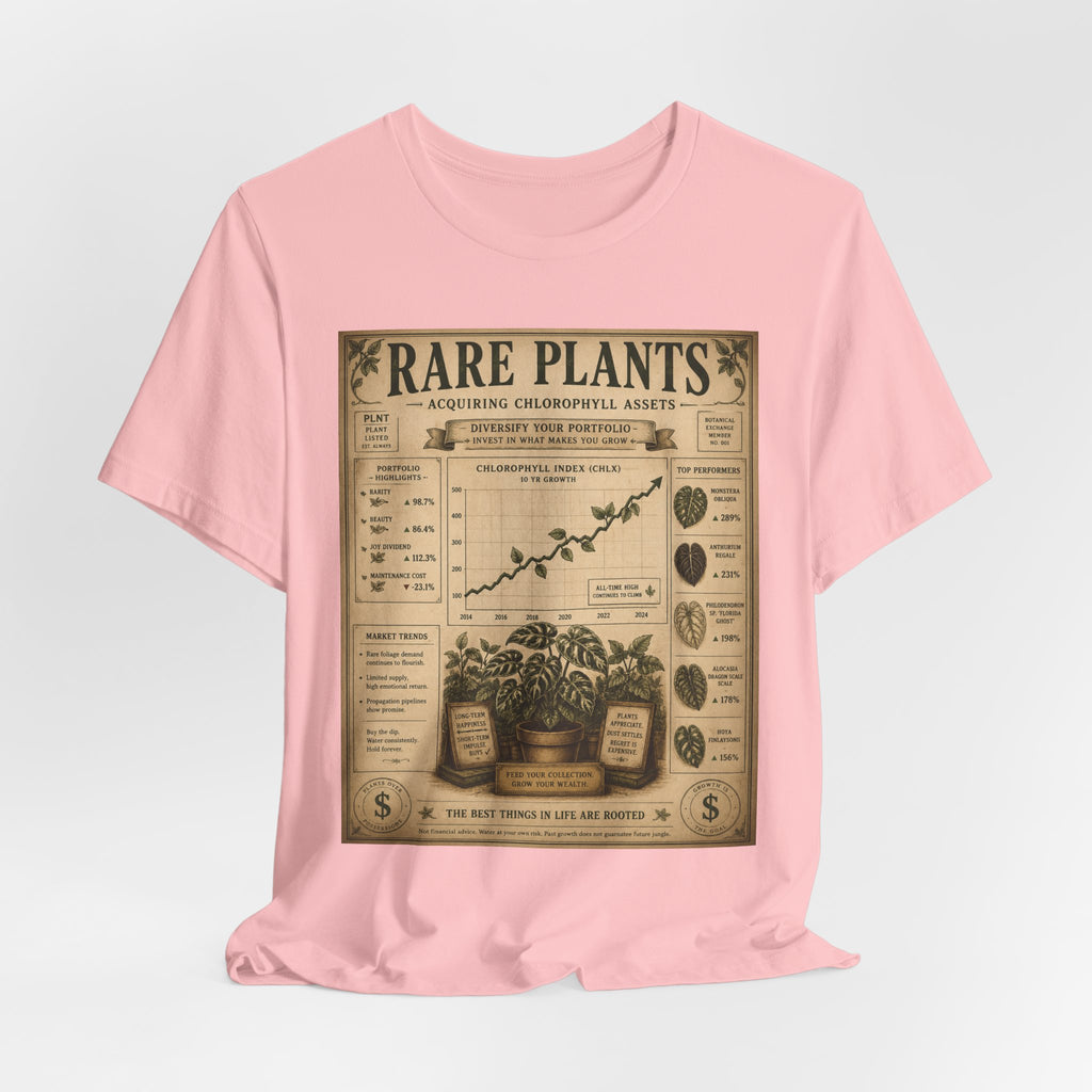 Rare Plants Vintage Graphic Tee — Botanical Chart T-Shirt
