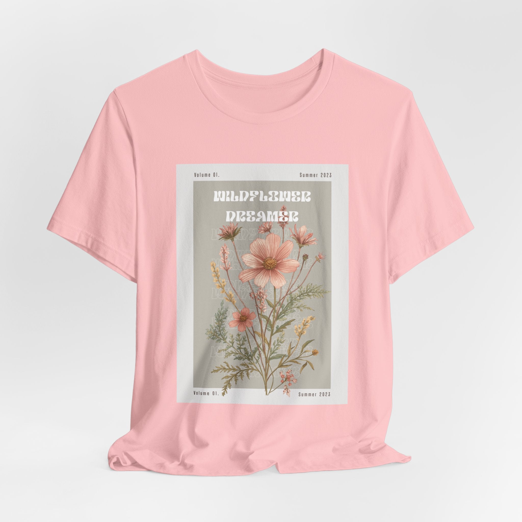 Floral Botanical Tee — 'Wildflower Desires' Vintage Garden Graphic Shirt