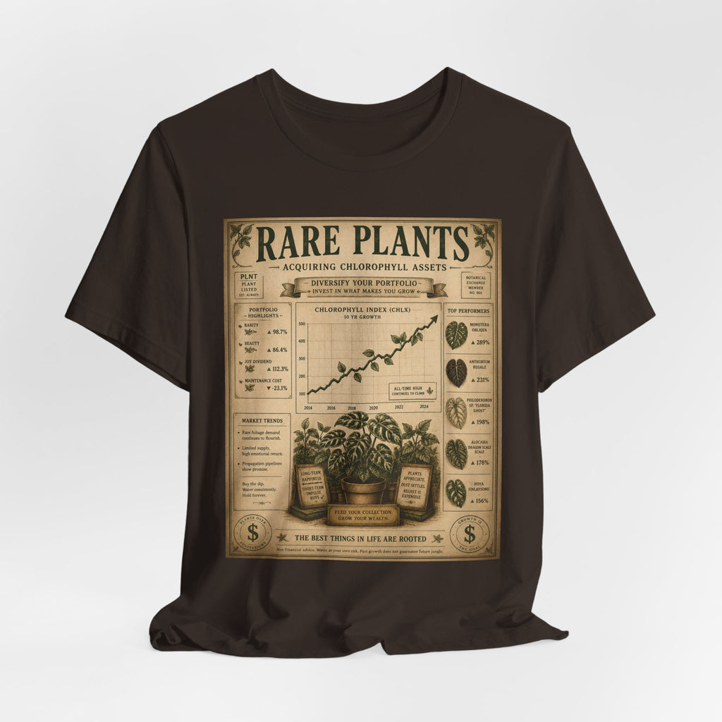 Rare Plants Vintage Graphic Tee — Botanical Chart T-Shirt