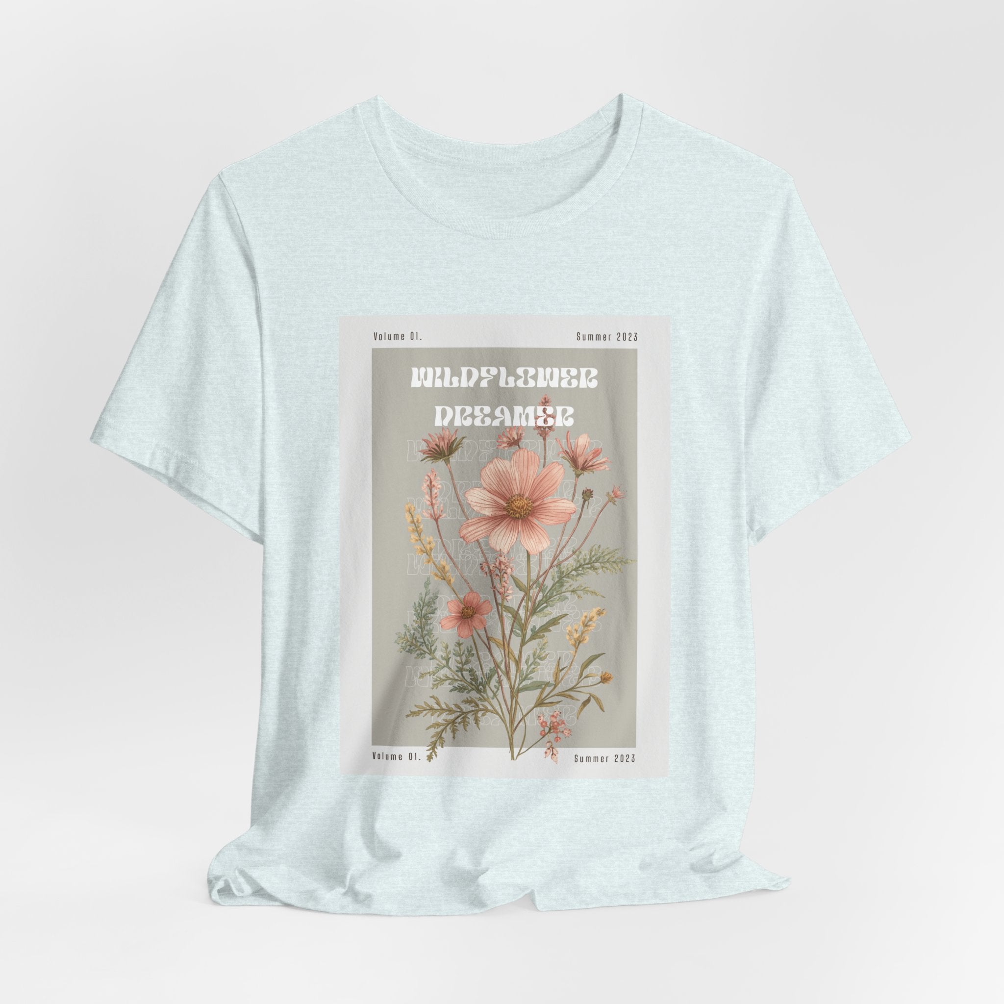 Floral Botanical Tee — 'Wildflower Desires' Vintage Garden Graphic Shirt