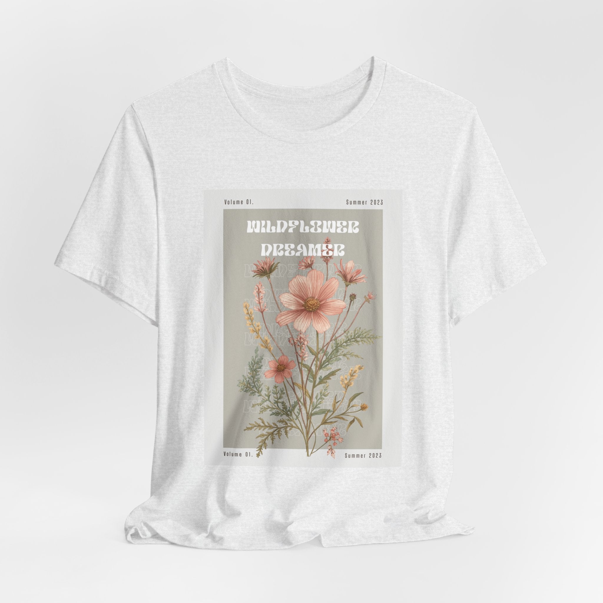 Floral Botanical Tee — 'Wildflower Desires' Vintage Garden Graphic Shirt