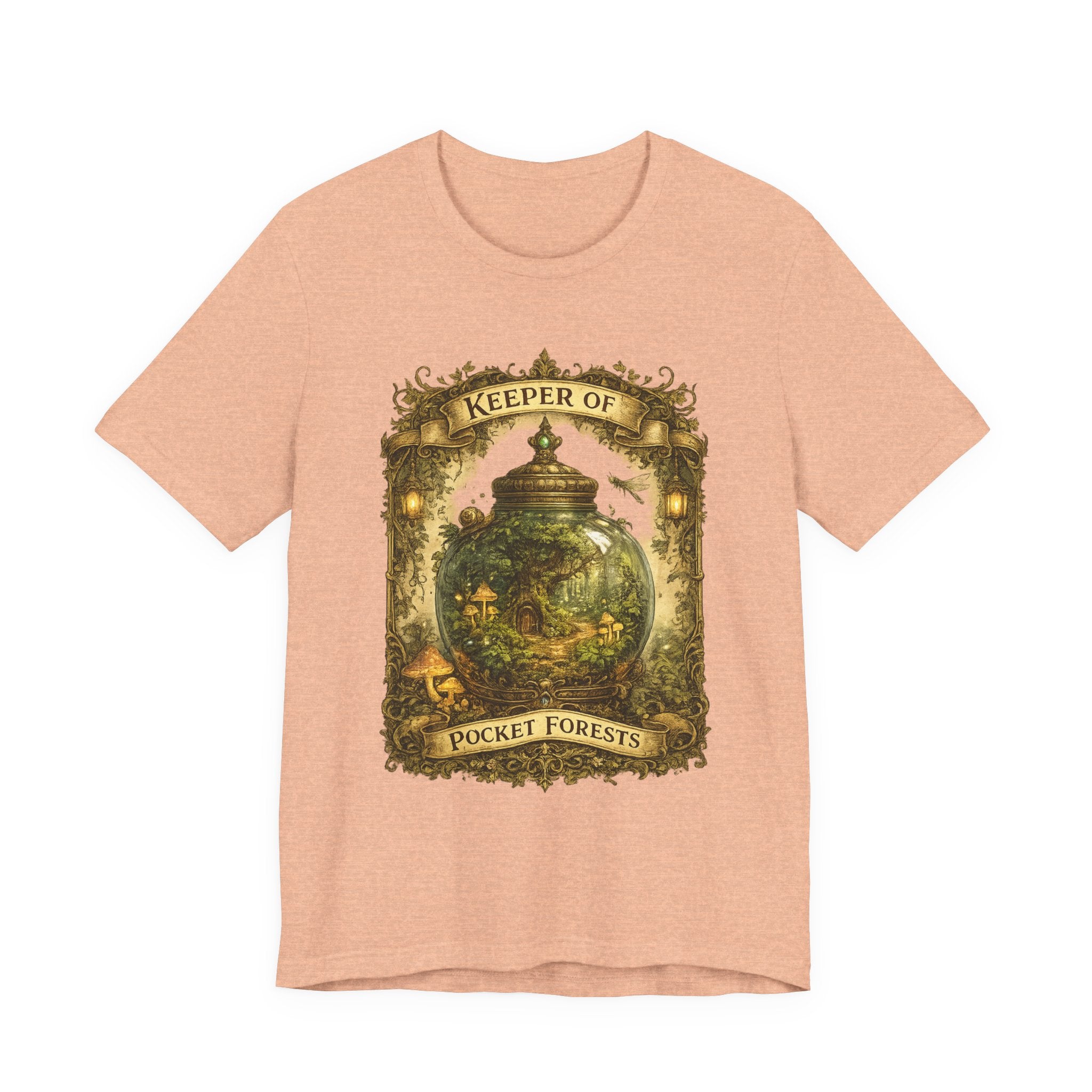 Keeper of Pocket Forests T-Shirt — Fantasy Terrarium Nature Tee
