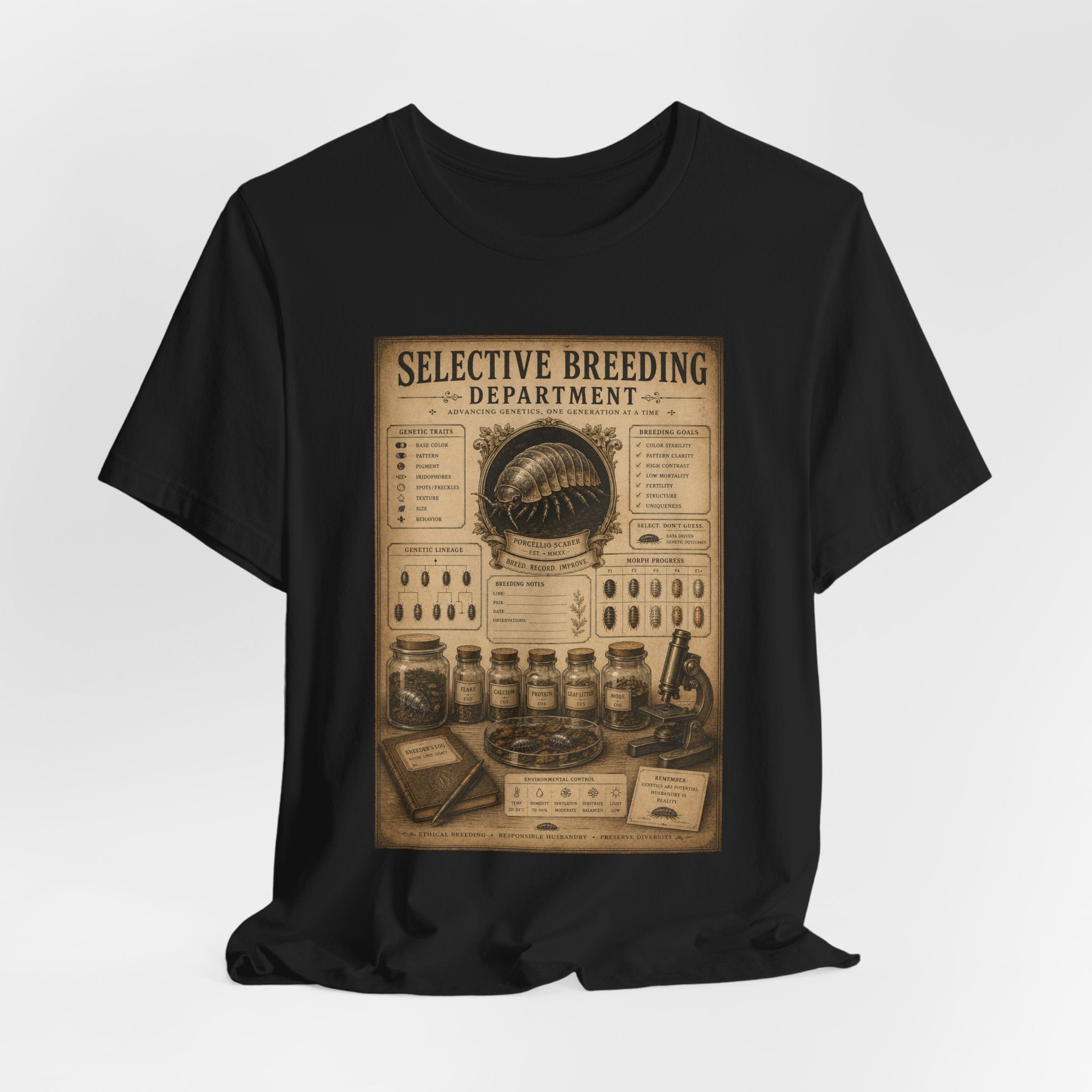 Selective Breeding Department T-Shirt — Vintage Science Illustration Tee
