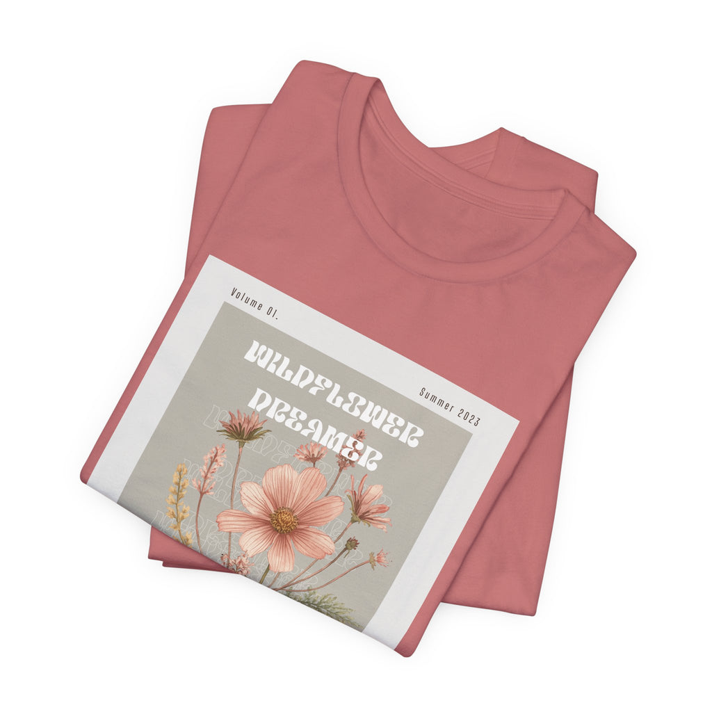 Floral Botanical Tee — 'Wildflower Desires' Vintage Garden Graphic Shirt