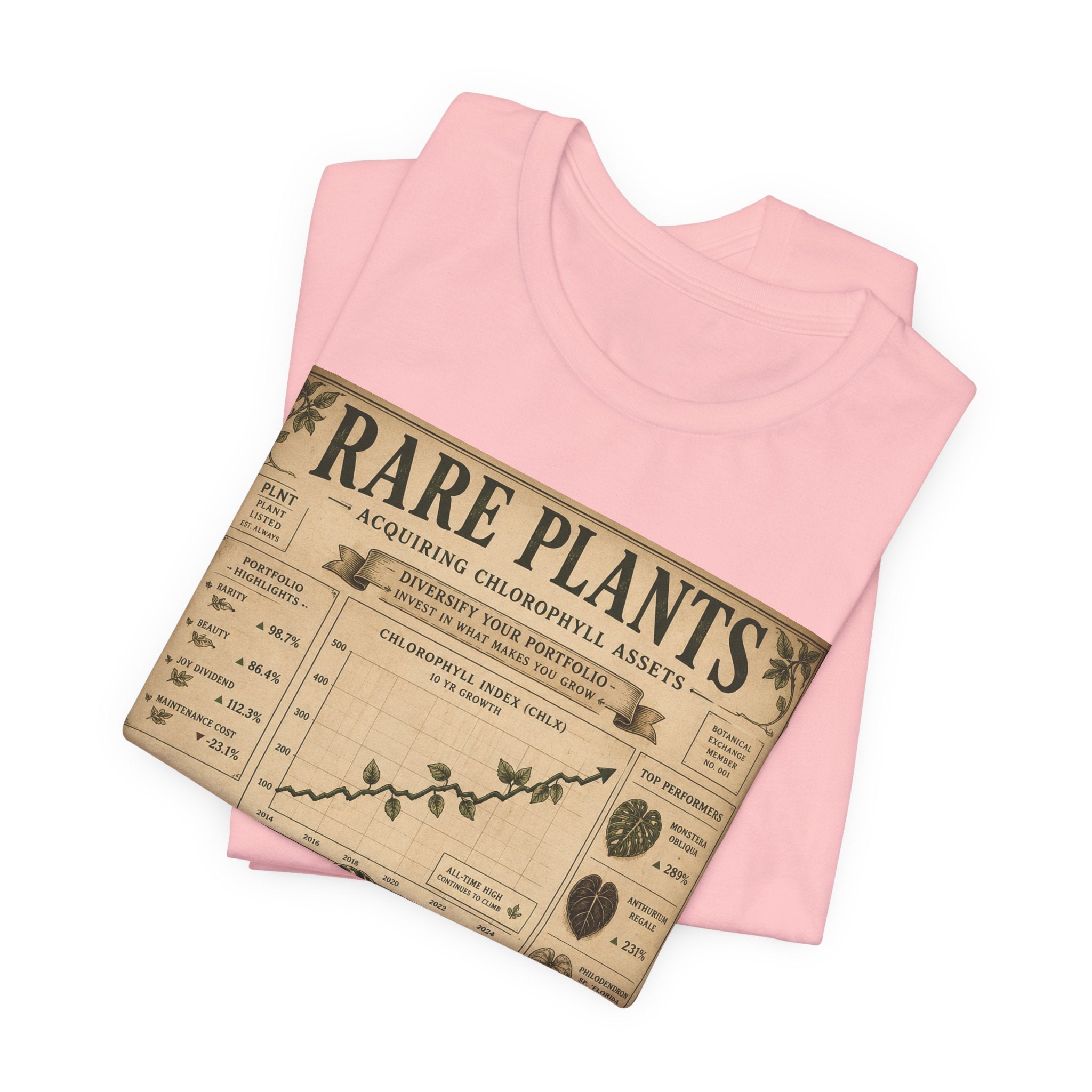 Rare Plants Vintage Graphic Tee — Botanical Chart T-Shirt
