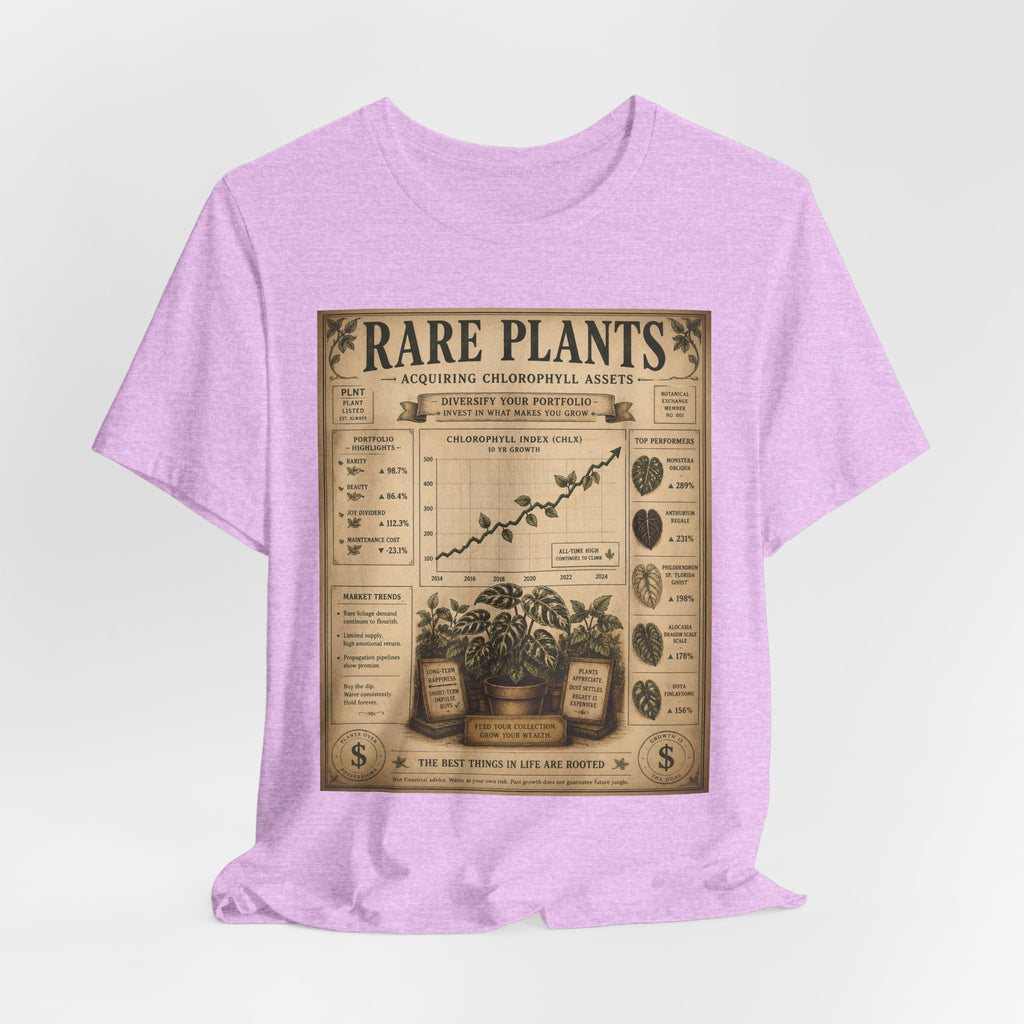 Rare Plants Vintage Graphic Tee — Botanical Chart T-Shirt