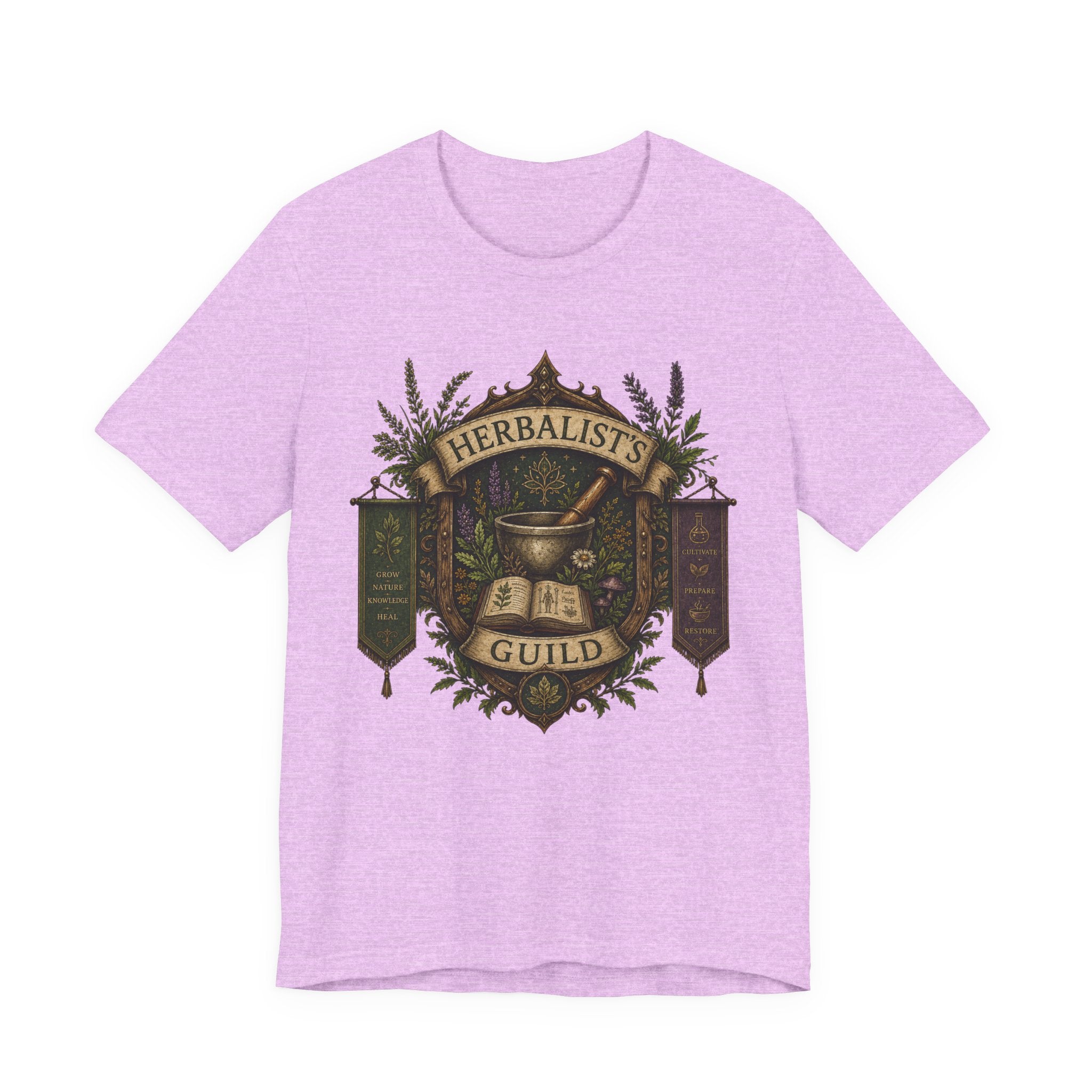 Herbalists Guild Tee — Vintage Apothecary Mortar & Pestle T-Shirt