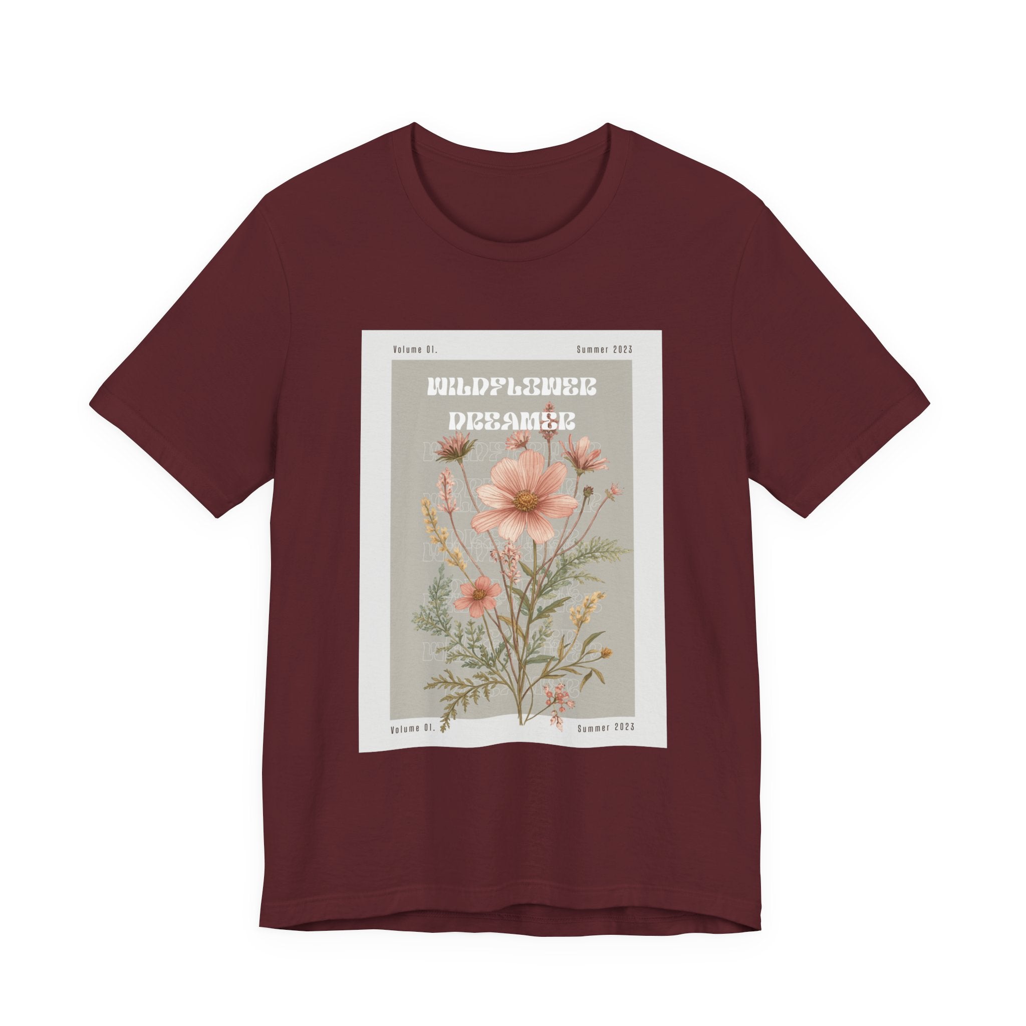 Floral Botanical Tee — 'Wildflower Desires' Vintage Garden Graphic Shirt