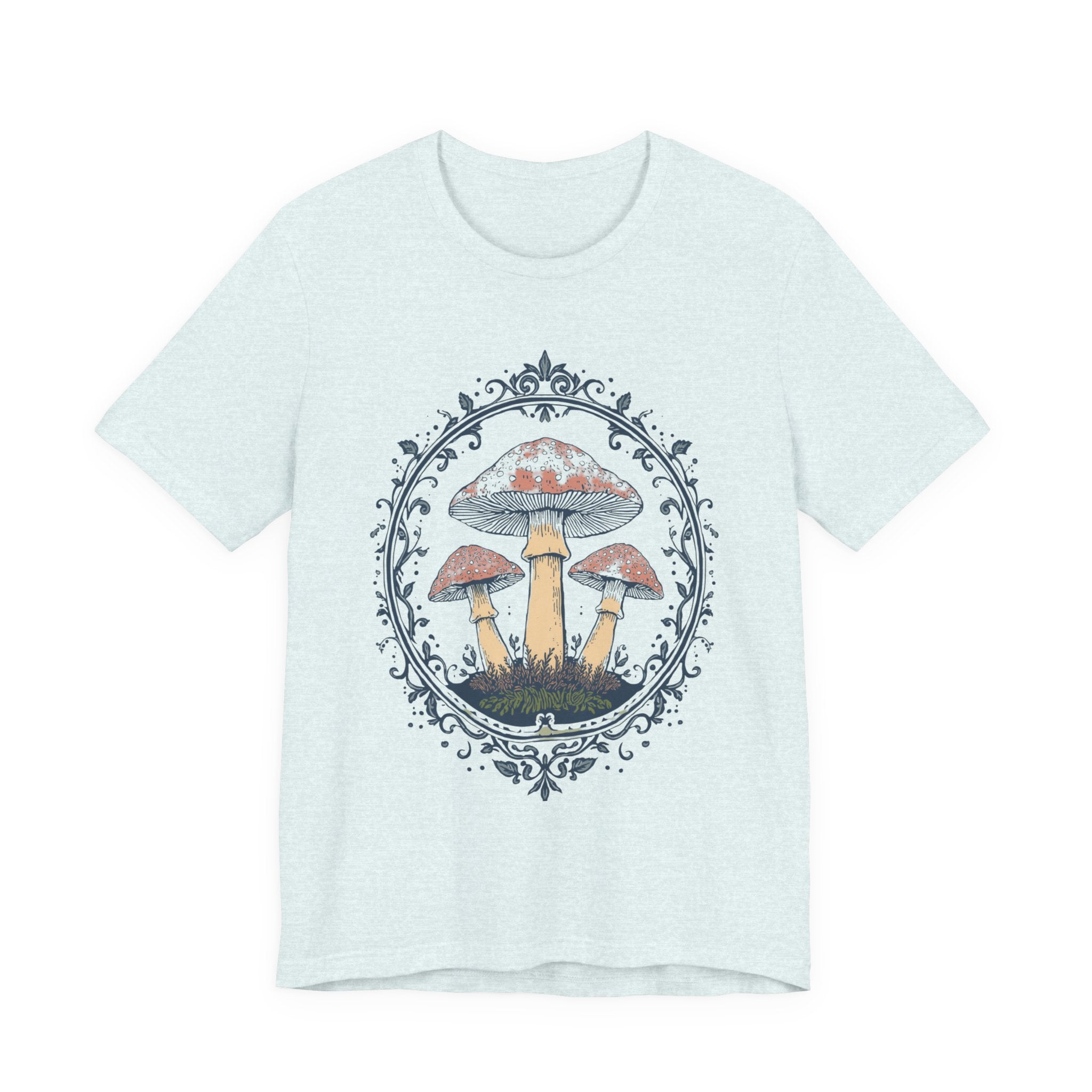 Mushroom Meadow Tee — Vintage Botanical Fungi Graphic T-Shirt