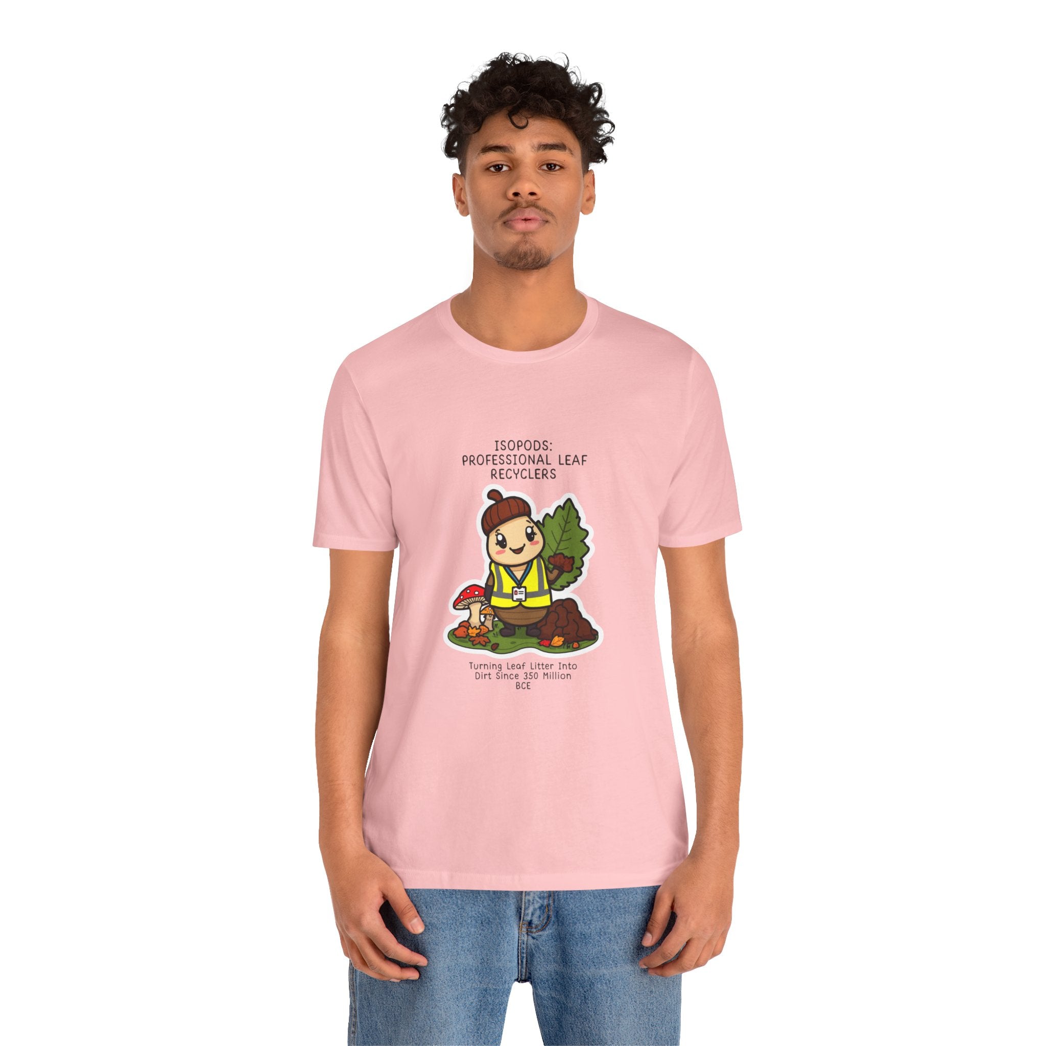 Leaf Recycler Cute Graphic Tee — “Professional Leaf Recyclers” Isopod Worker Shirt