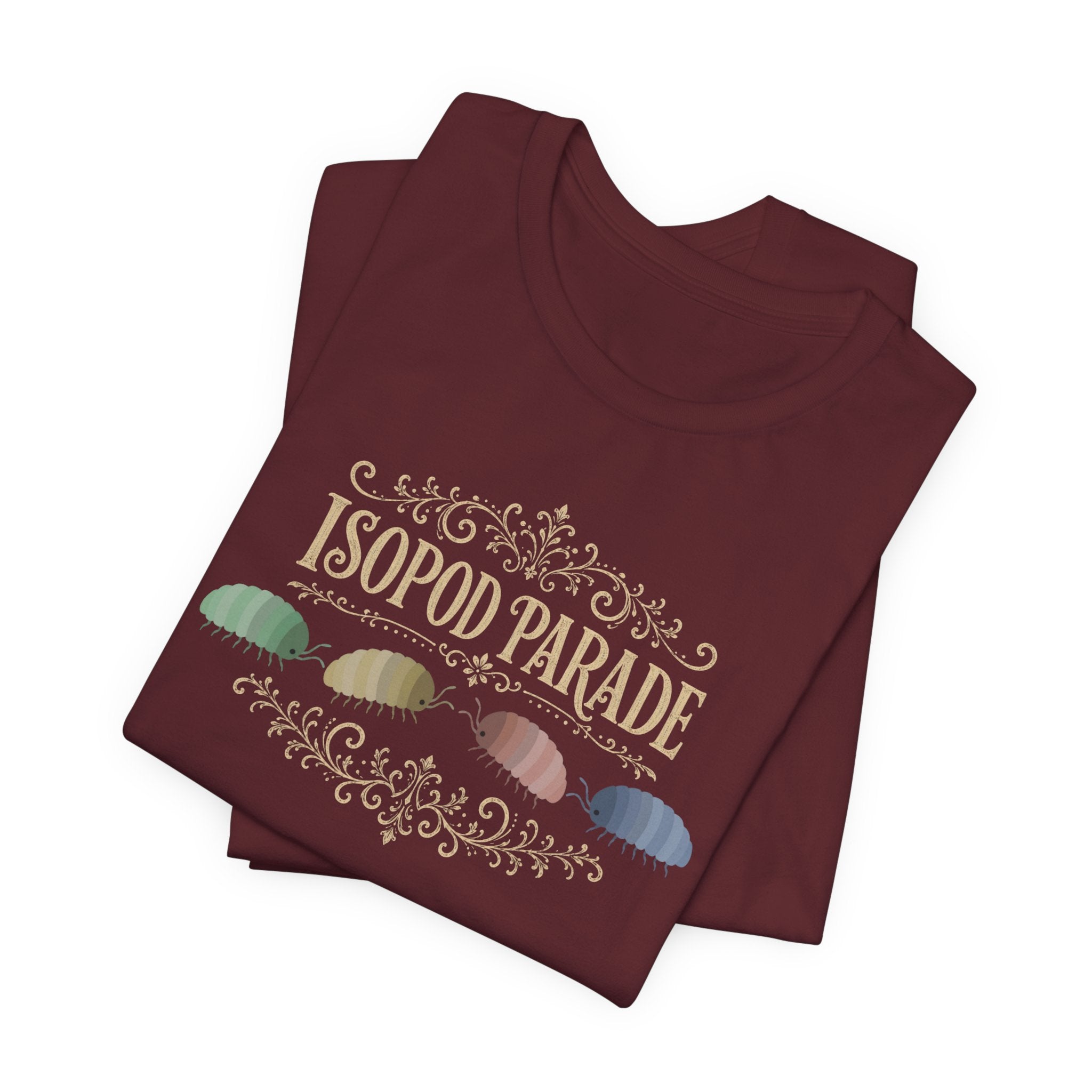 Isopod Parade T‑Shirt — Cute Isopod Shells Graphic Tee