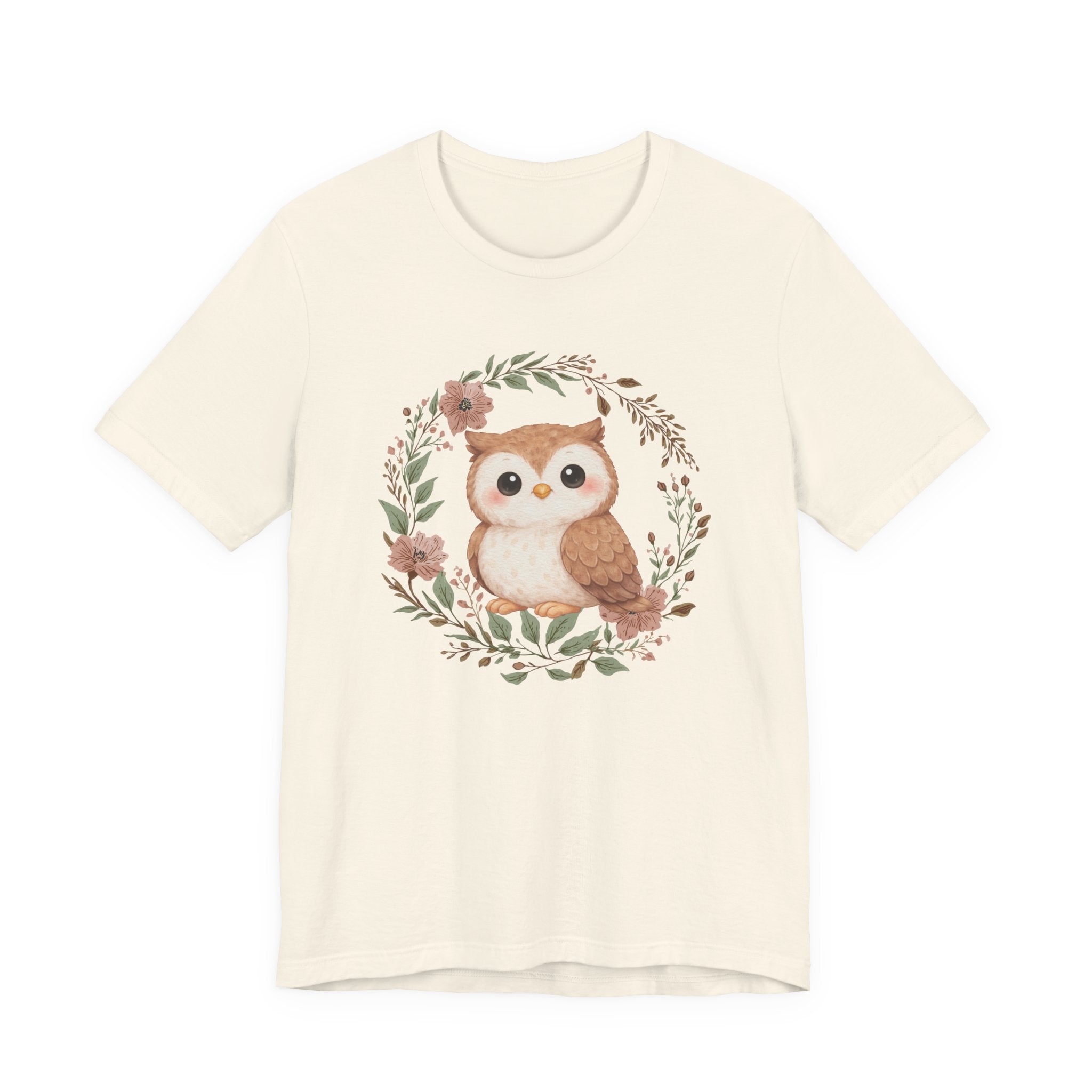 Floral Wreath Baby Owl Tee