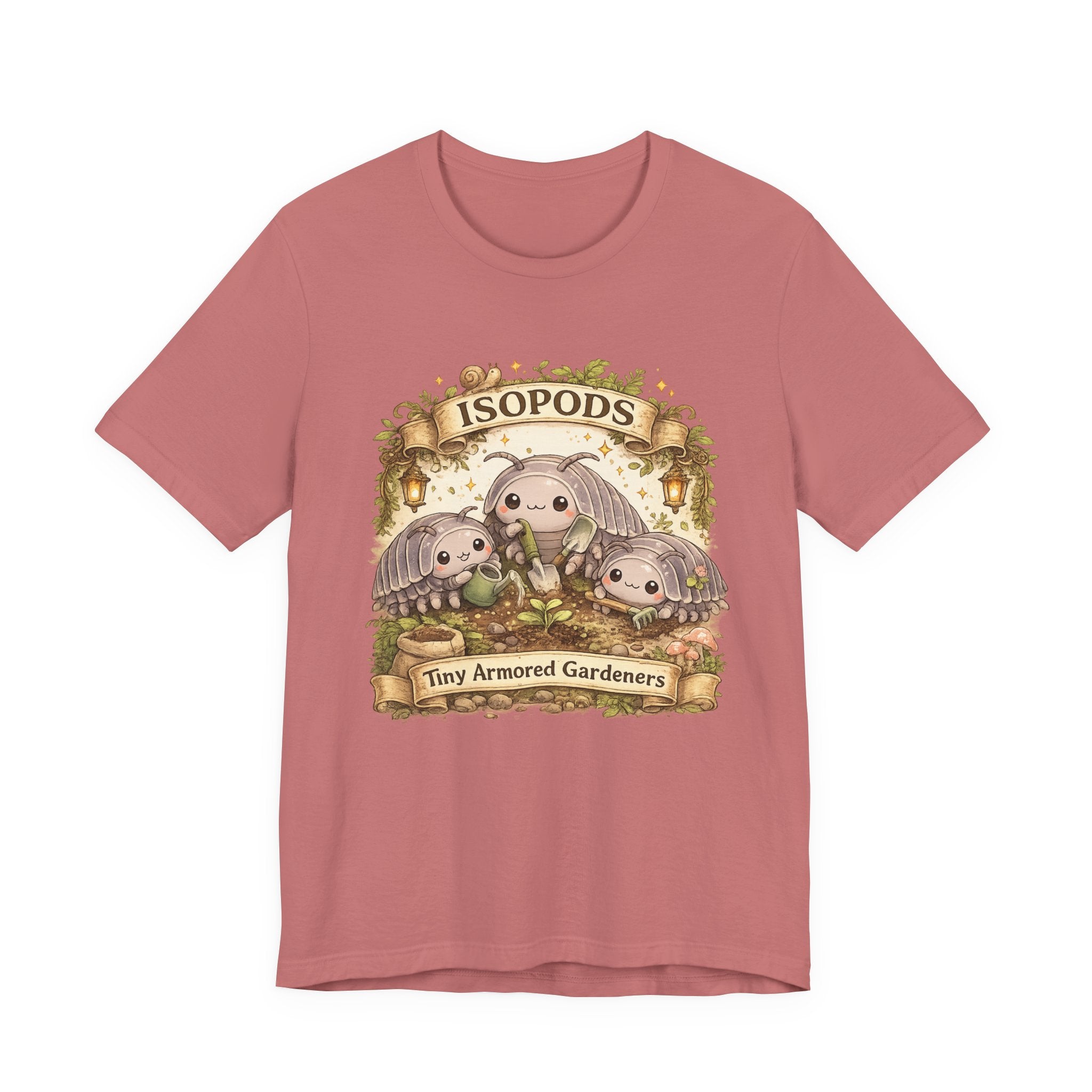 Isopods Tee — "Tiny Armored Gardeners" Cute Isopod T-Shirt