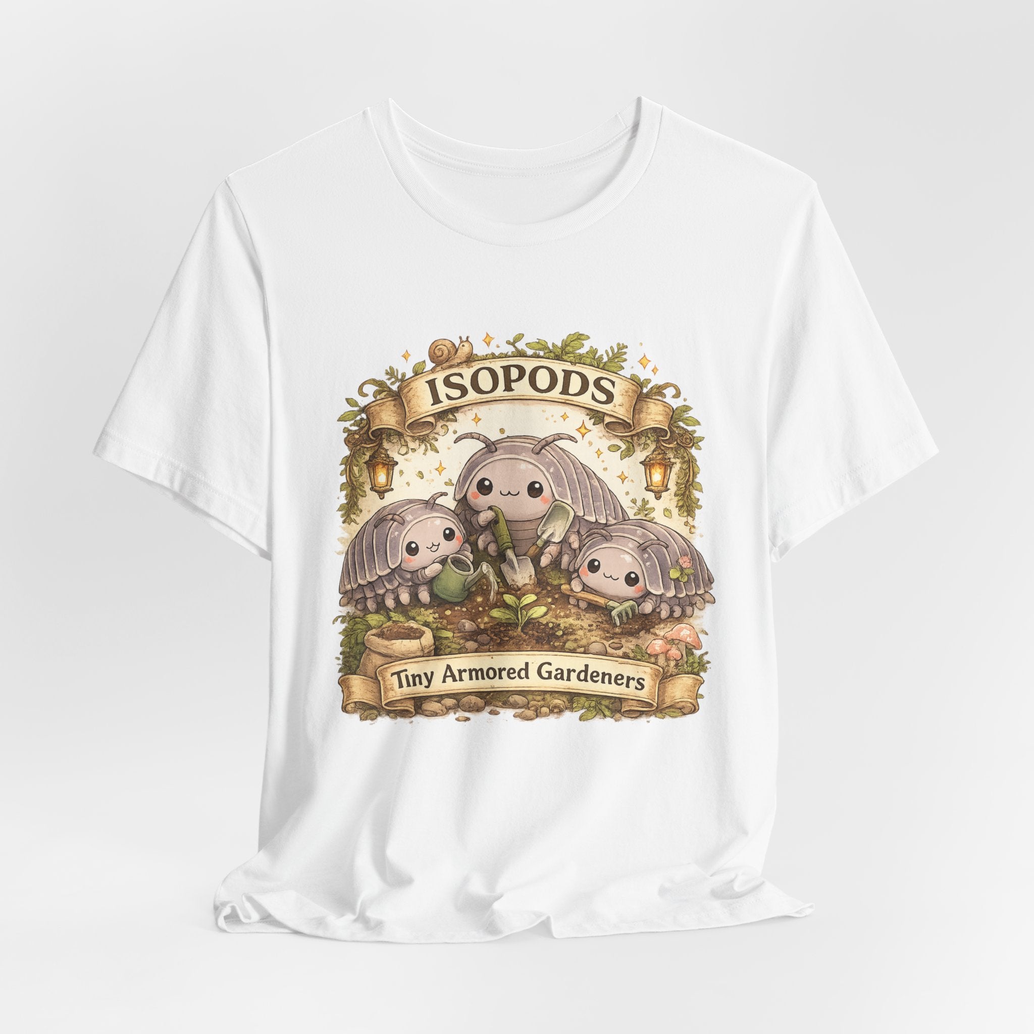 Isopods Tee — "Tiny Armored Gardeners" Cute Isopod T-Shirt