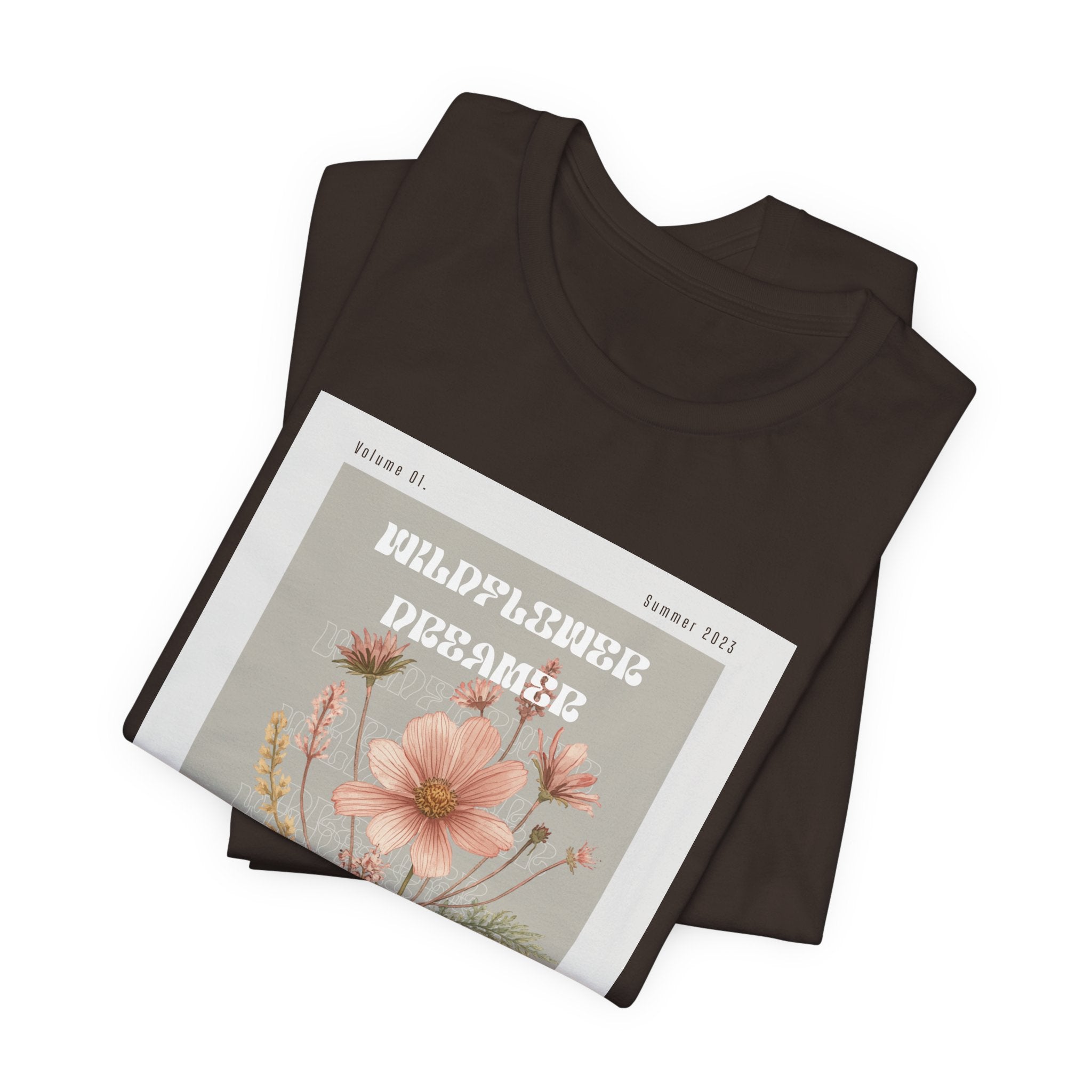 Floral Botanical Tee — 'Wildflower Desires' Vintage Garden Graphic Shirt