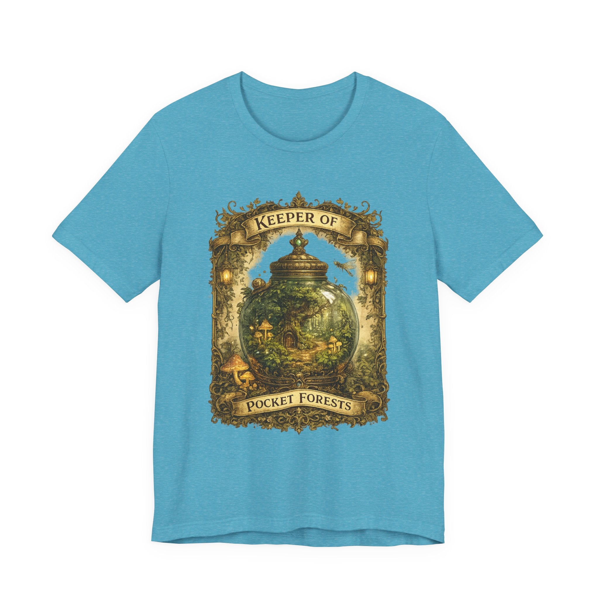 Keeper of Pocket Forests T-Shirt — Fantasy Terrarium Nature Tee