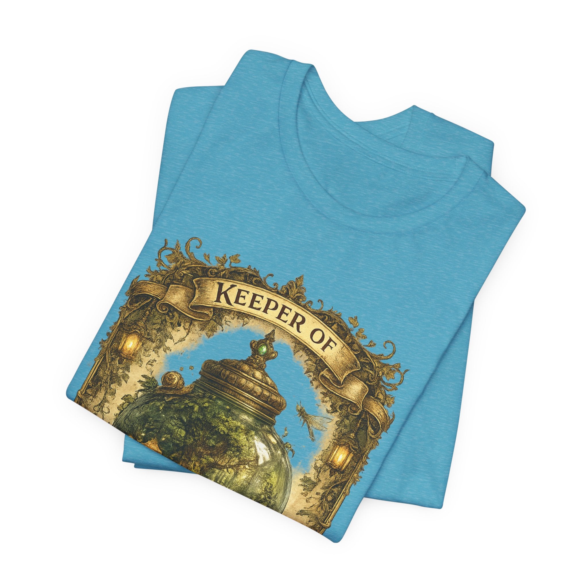 Keeper of Pocket Forests T-Shirt — Fantasy Terrarium Nature Tee