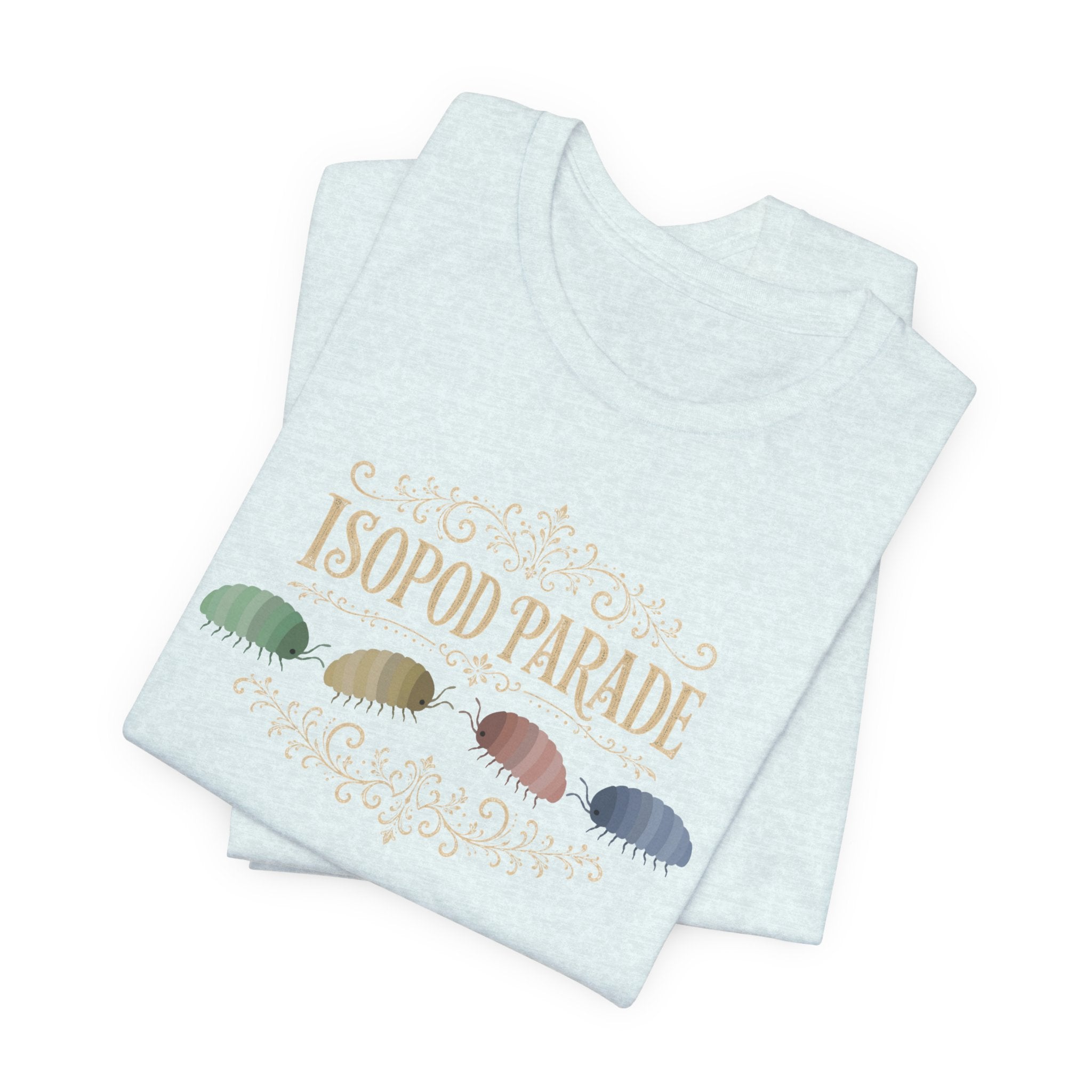 Isopod Parade T‑Shirt — Cute Isopod Shells Graphic Tee